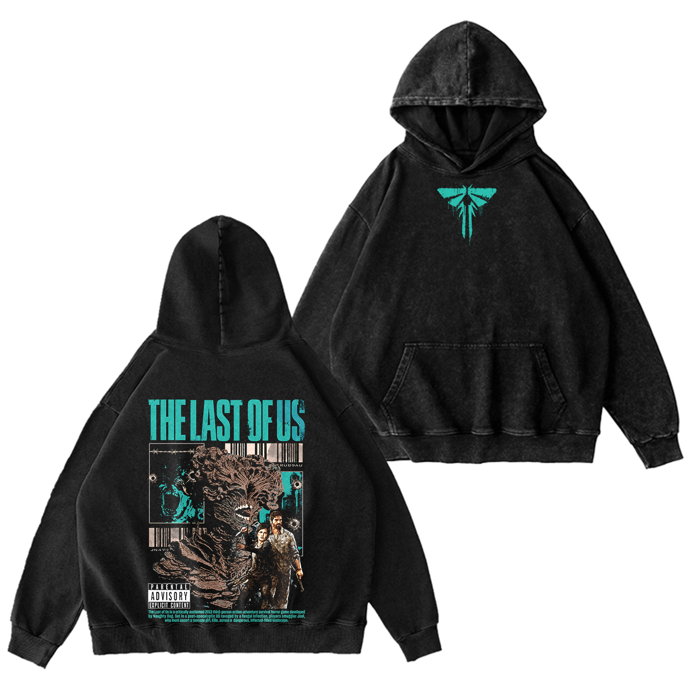 The Last Of Us Unisex Washed Unisex Washed T-shirt/Crewneck/Hoodie