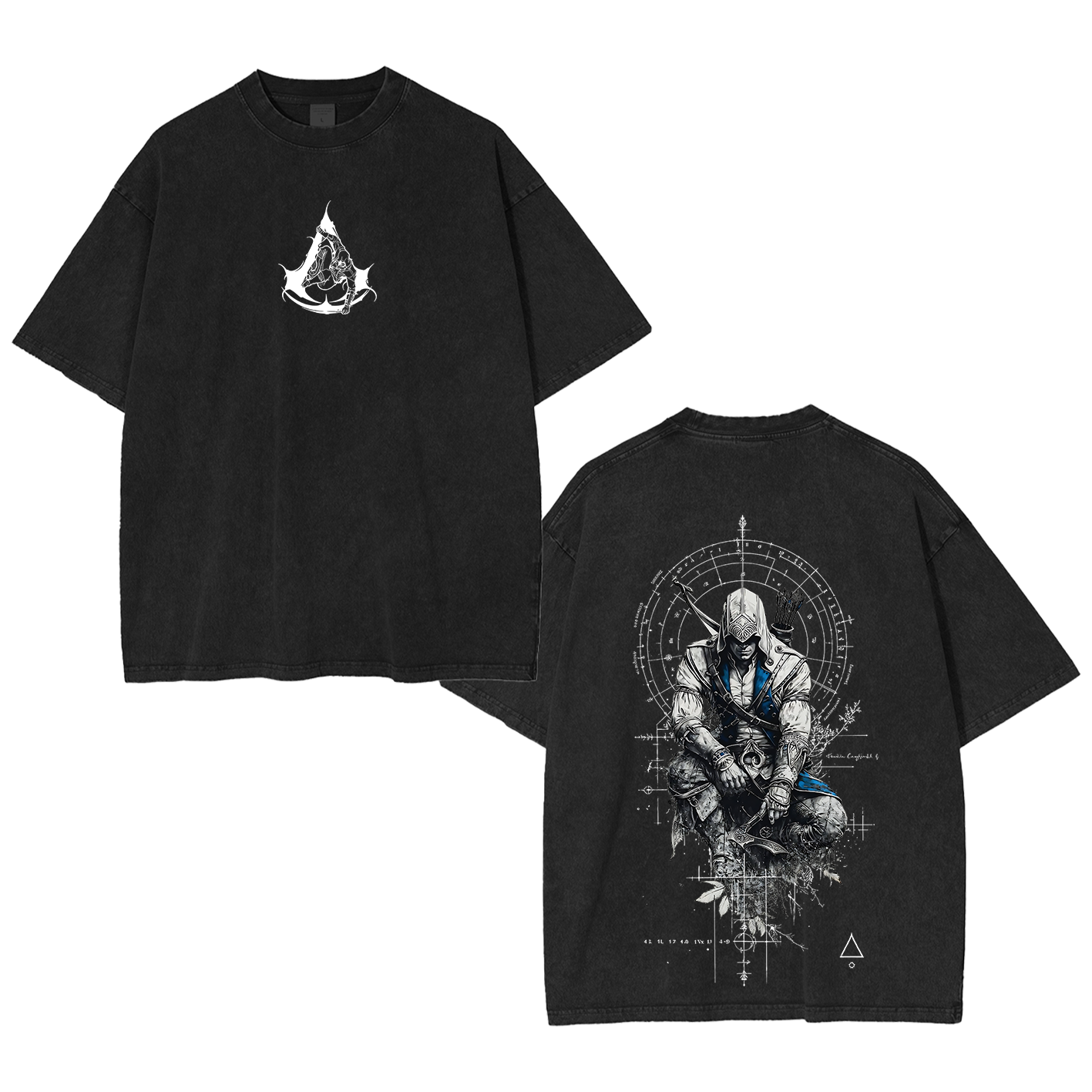 Unisex Washed T-Shirt-Back