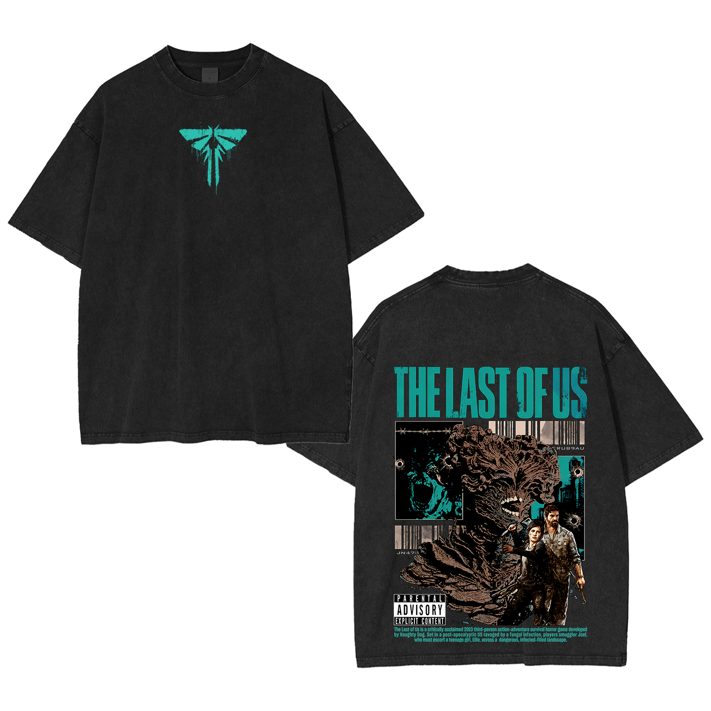 The Last Of Us Unisex Washed Unisex Washed T-shirt/Crewneck/Hoodie
