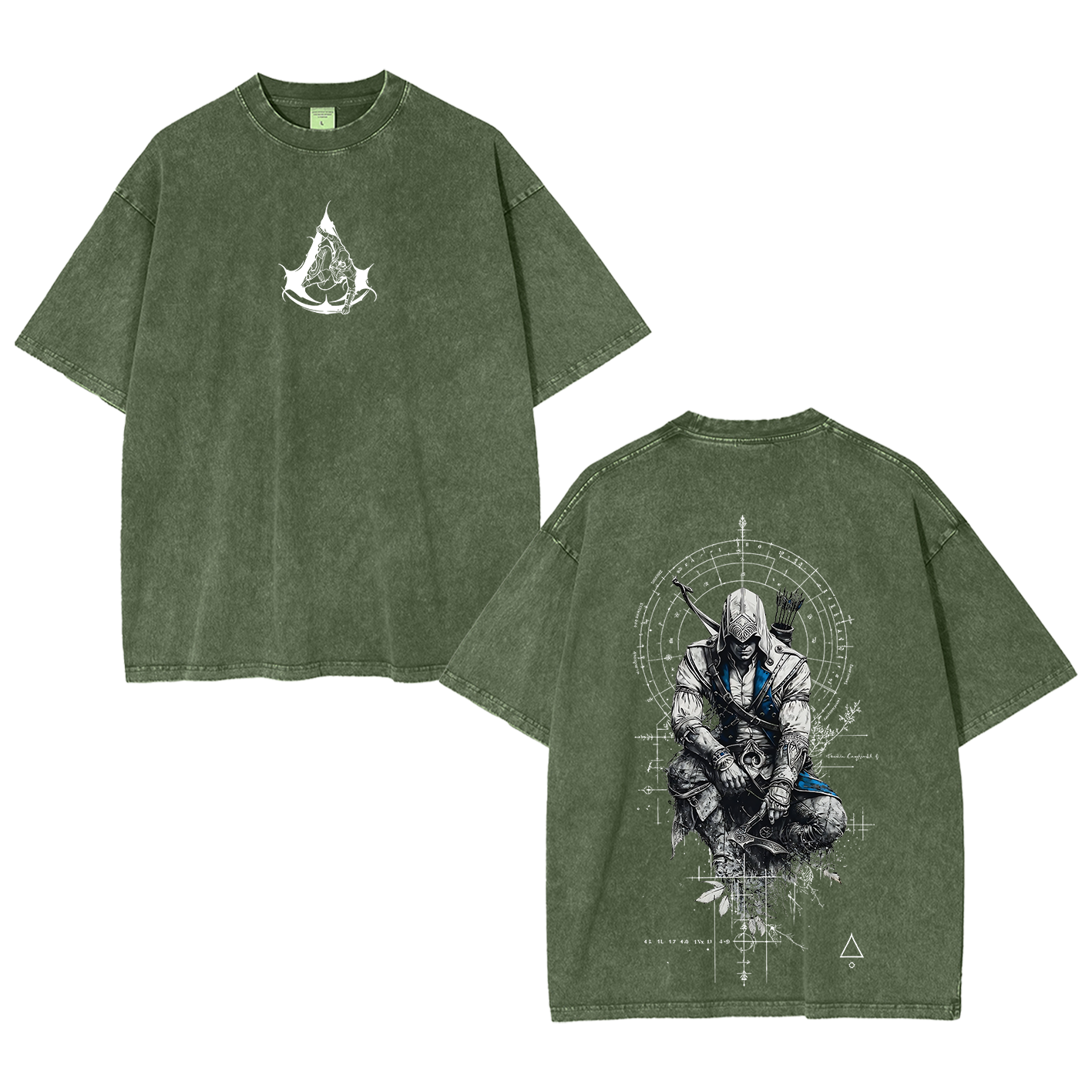 Unisex Washed T-Shirt-Back