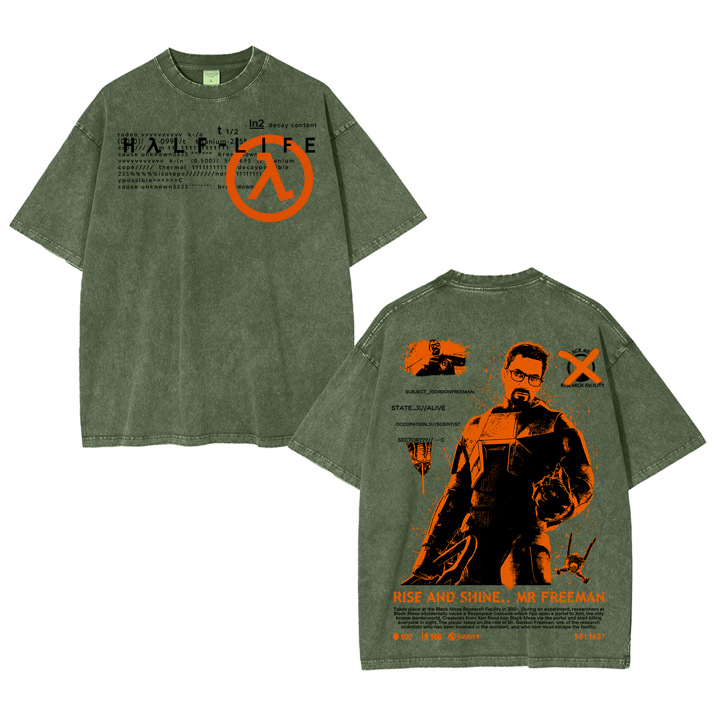 Half Life Oversized T-shirt/Crewneck/Hoodie
