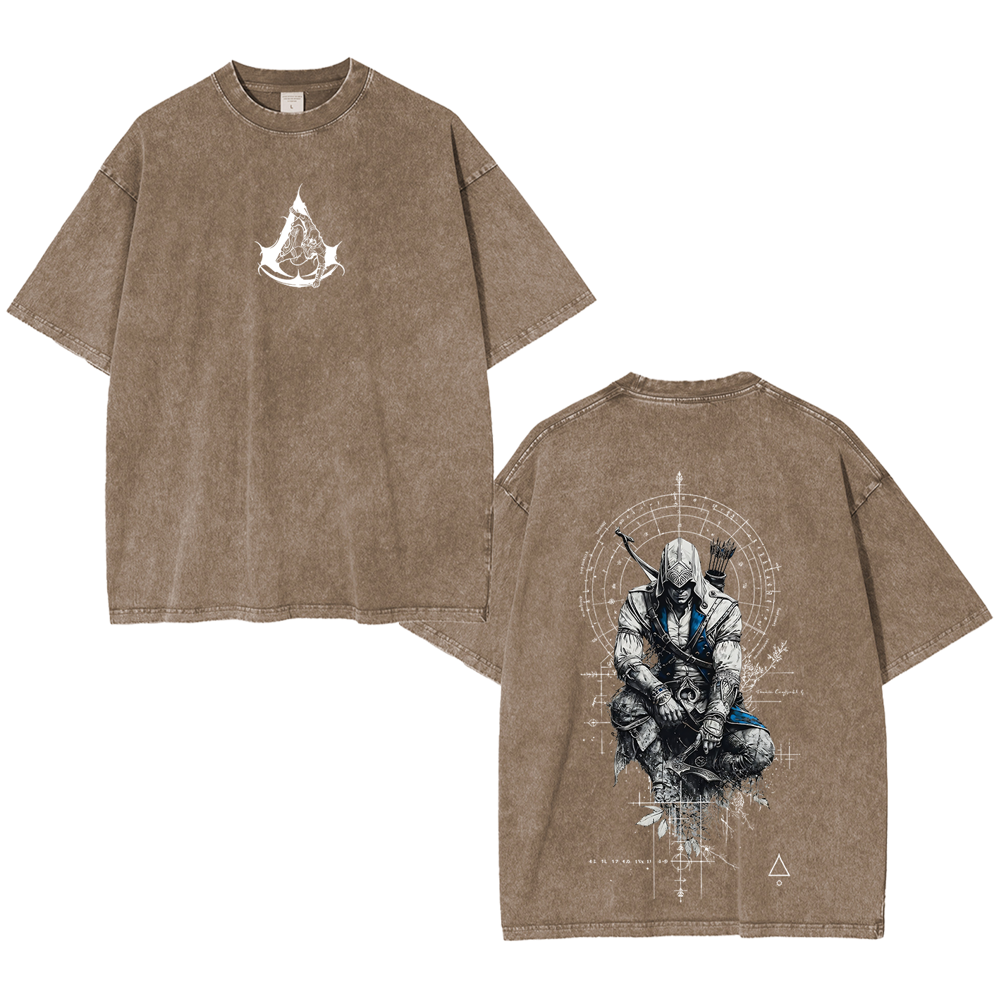 Unisex Washed T-Shirt-Back