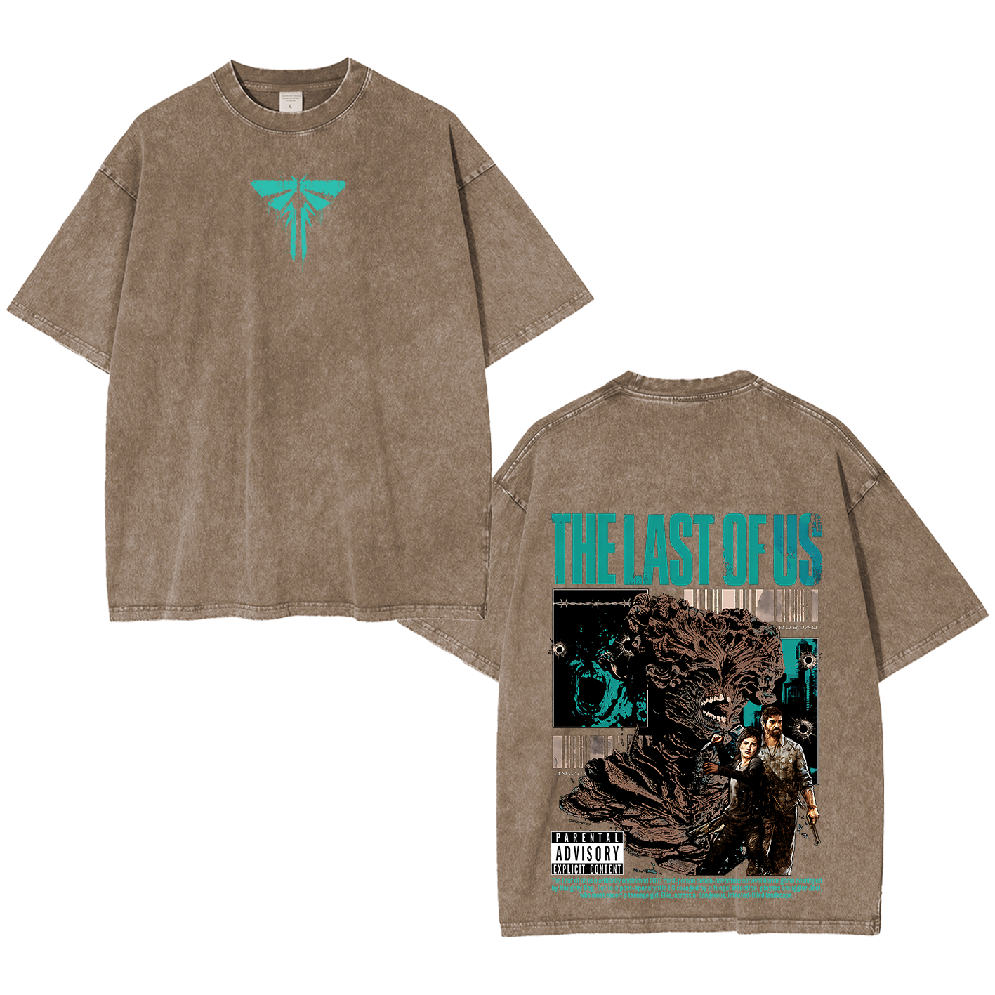 The Last Of Us Unisex Washed Unisex Washed T-shirt/Crewneck/Hoodie