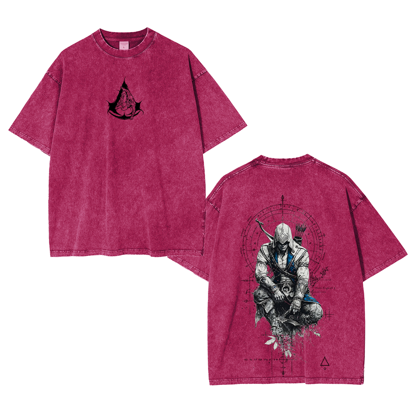 Unisex Washed T-Shirt-Back