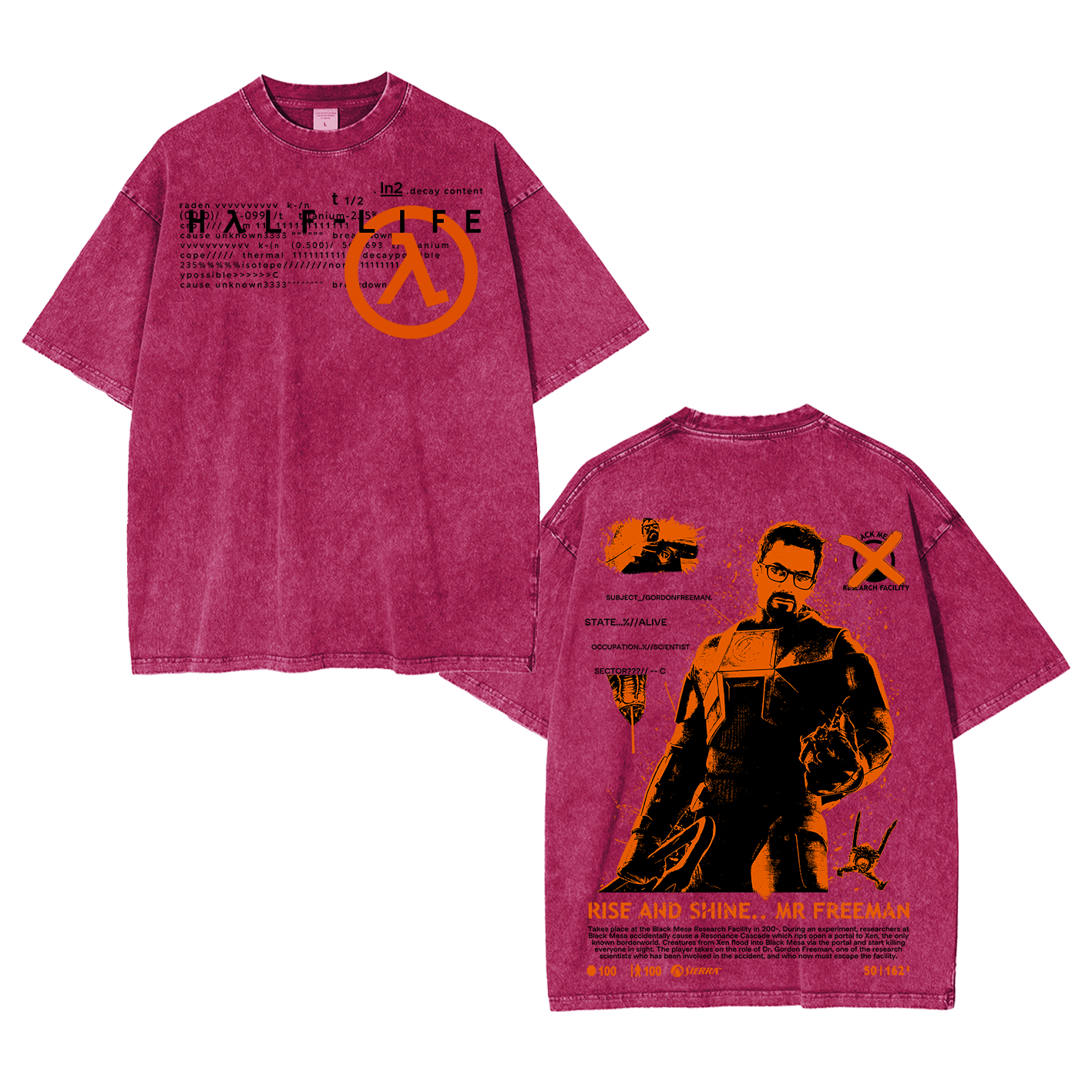 Half Life Oversized T-shirt/Crewneck/Hoodie