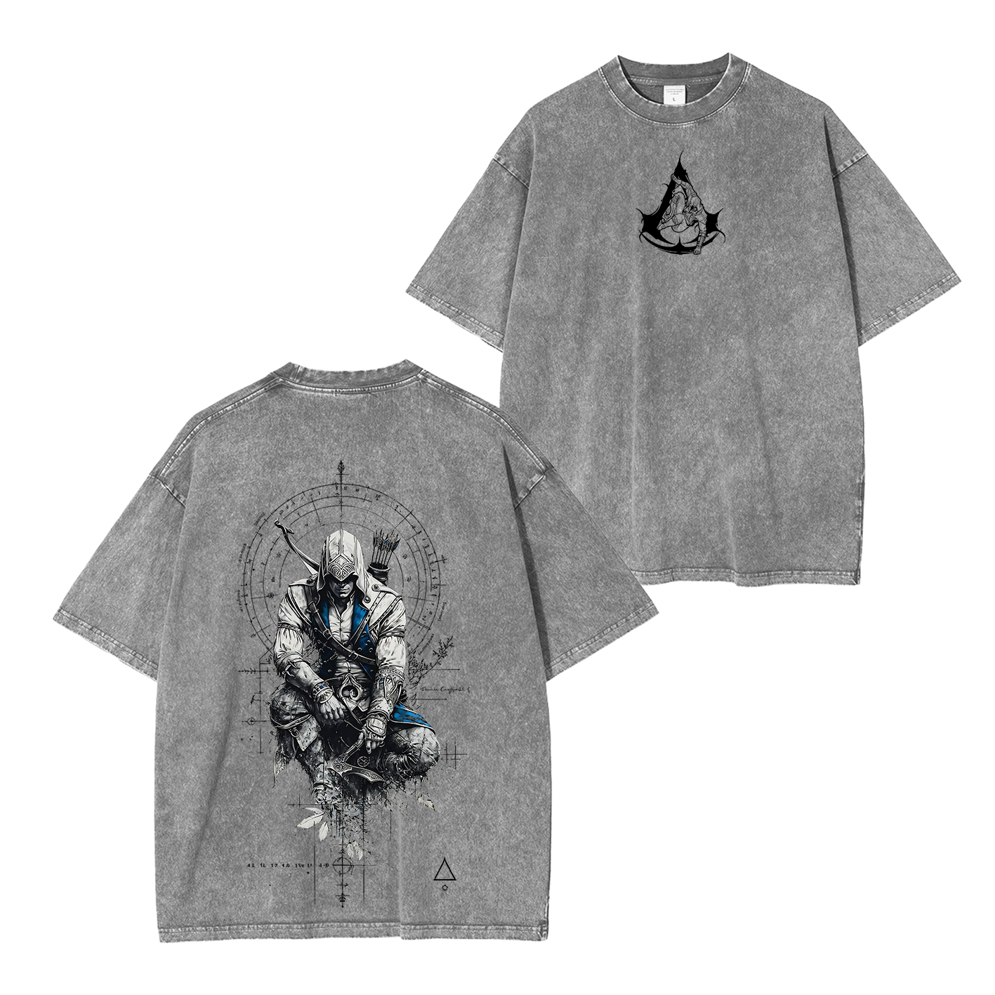 Unisex Washed T-Shirt-Back