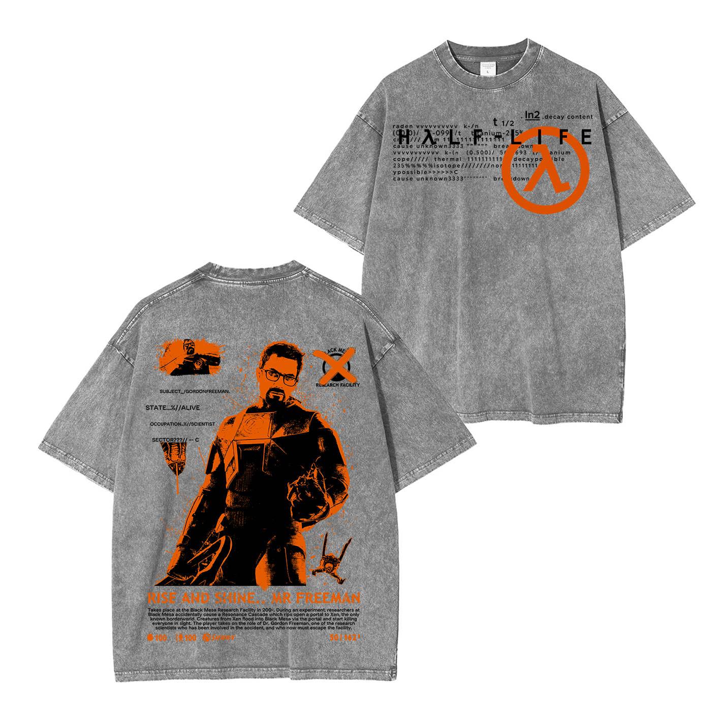 Half Life Oversized T-shirt/Crewneck/Hoodie