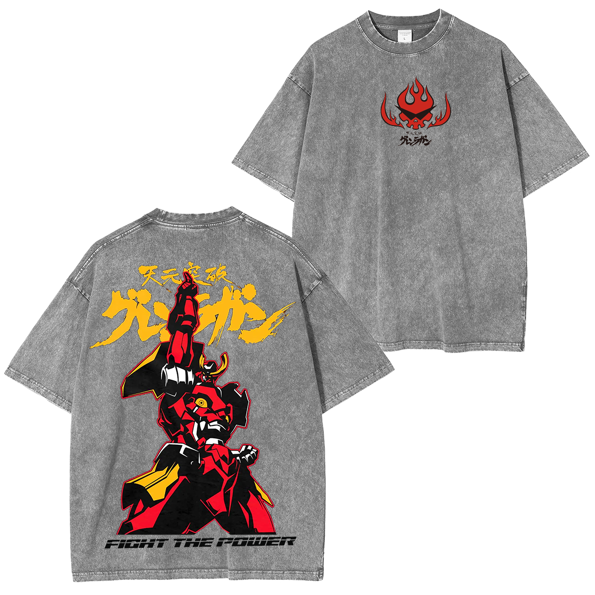 Gurren Lagann Unisex Washed T-Shirt