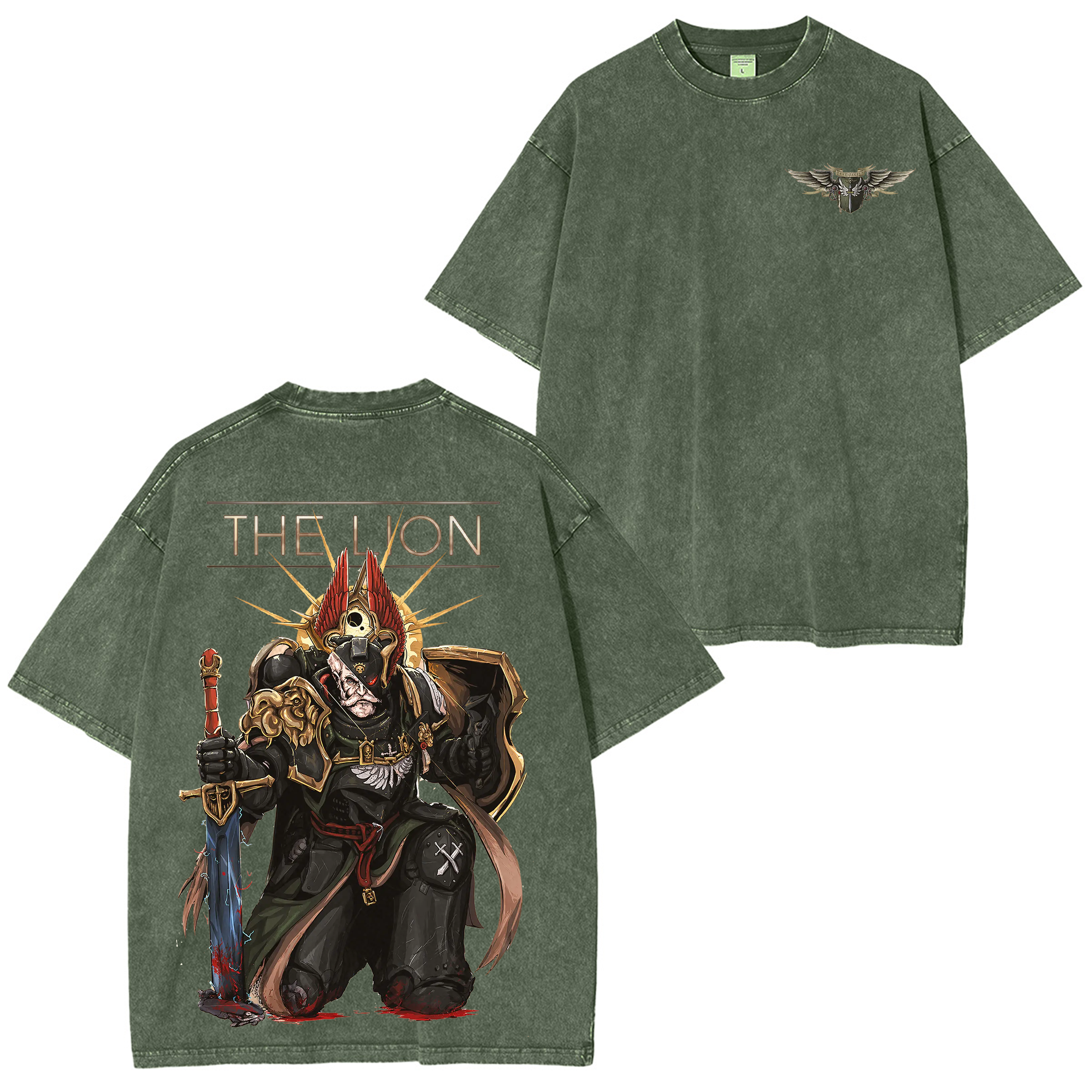 The lion,Warhammer 40k Washed T-shirt/Crewneck/Hoodie