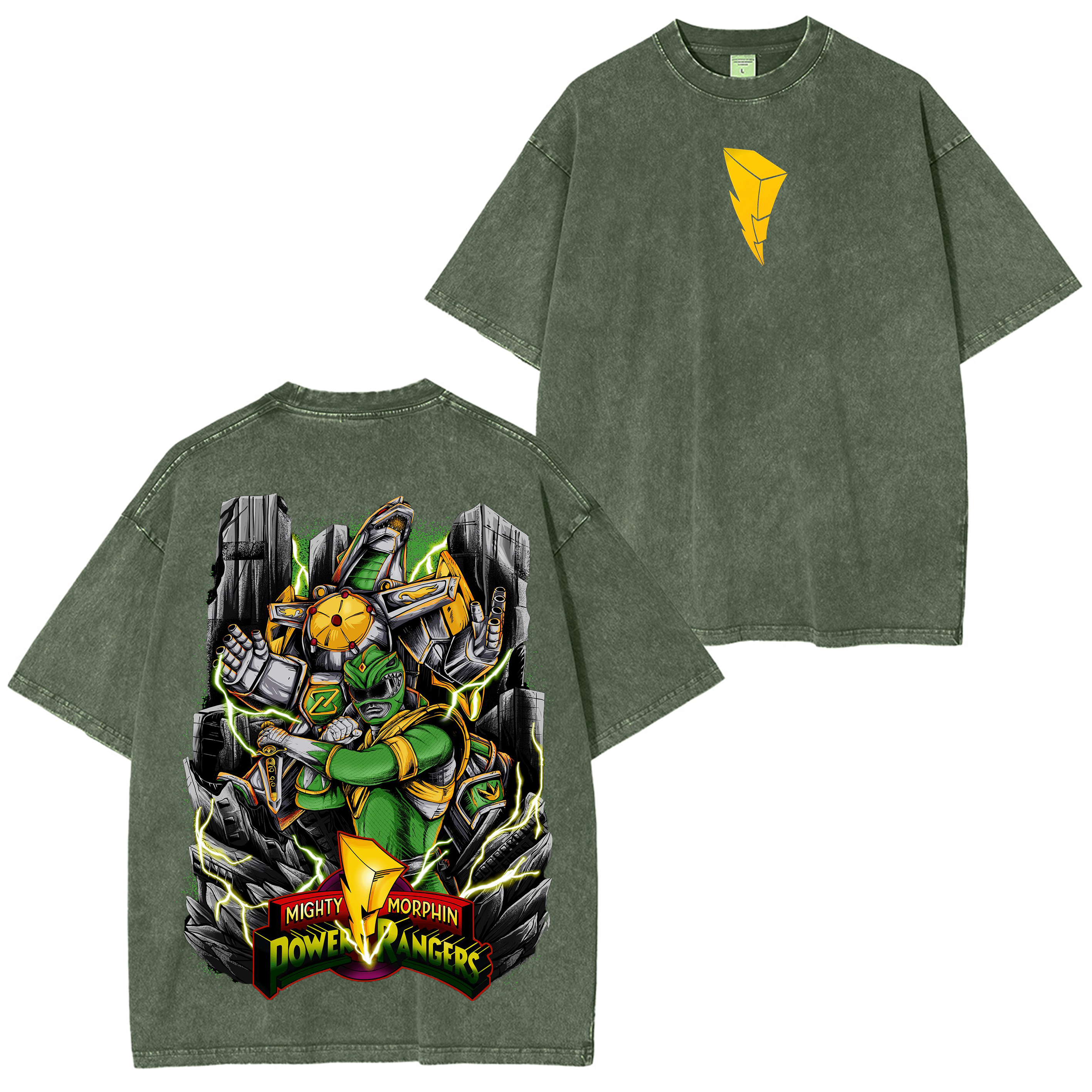 Green Ranger,Power Rangers Washed T-shirt/Crewneck/Hoodie