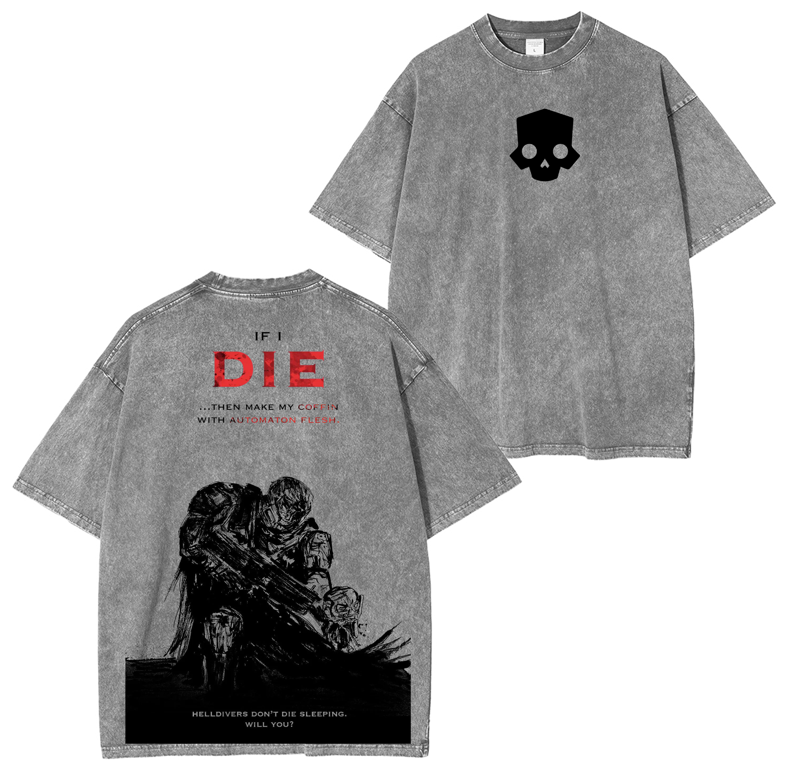 Helldivers 2  Washed T-shirt/Crewneck/Hoodie