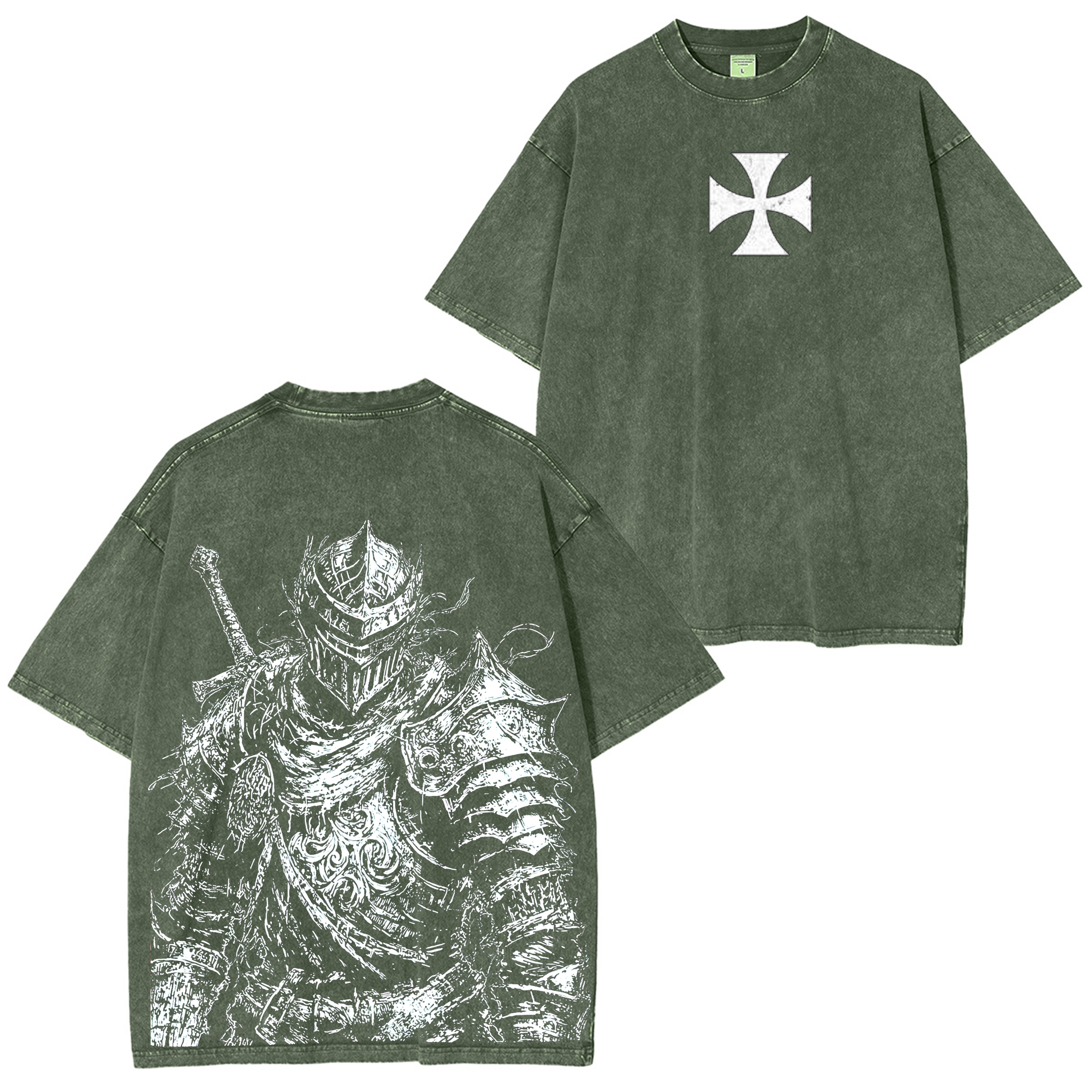 Crusader Knight Washed T-shirt/Crewneck/Hoodie