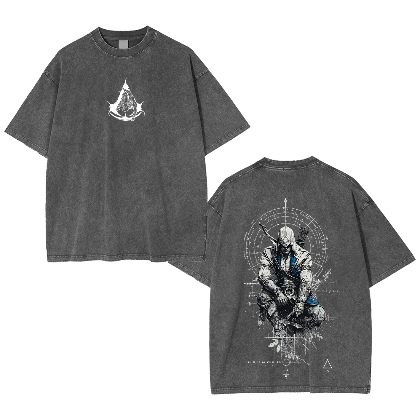 Unisex Washed T-Shirt-Back