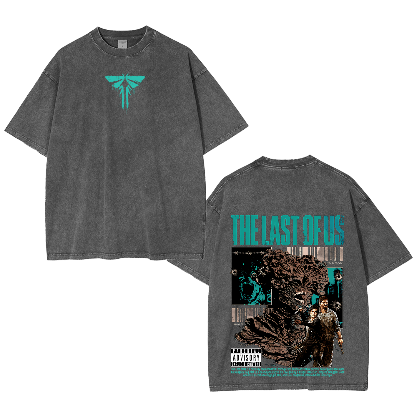 The Last Of Us Unisex Washed Unisex Washed T-shirt/Crewneck/Hoodie