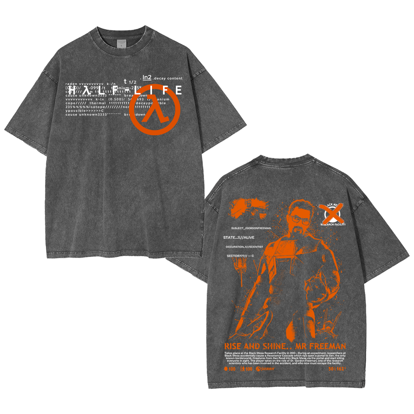 Half Life Oversized T-shirt/Crewneck/Hoodie
