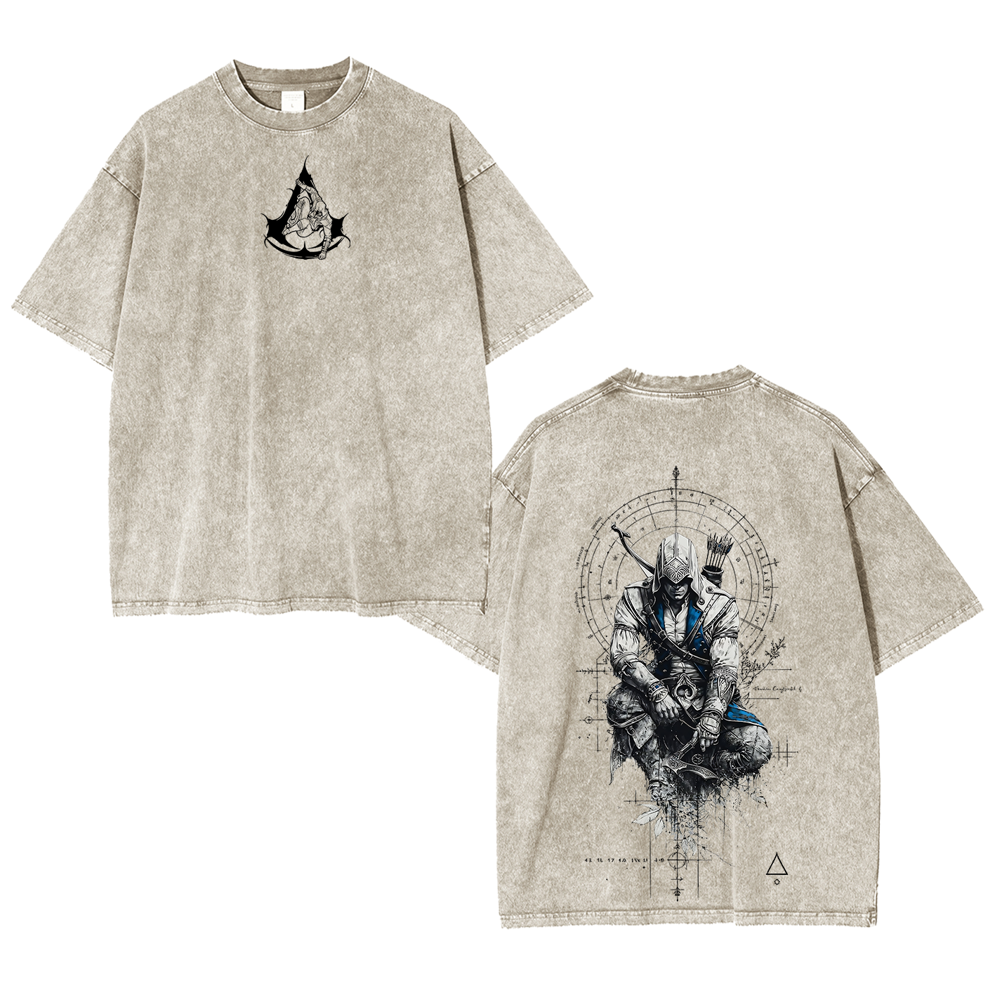 Unisex Washed T-Shirt-Back