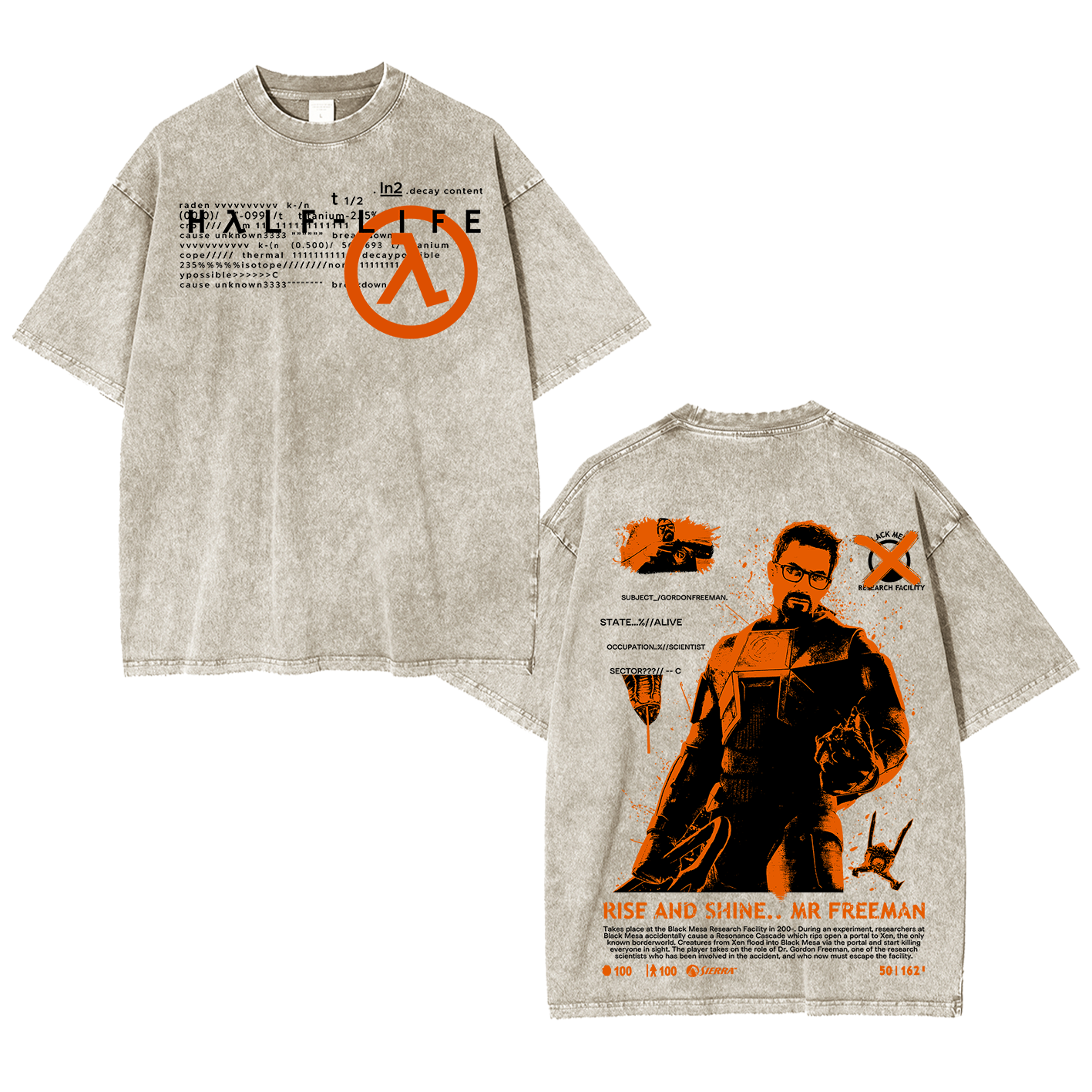 Half Life Oversized T-shirt/Crewneck/Hoodie
