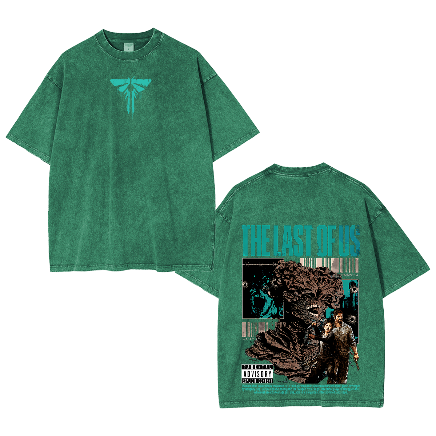 The Last Of Us Unisex Washed Unisex Washed T-shirt/Crewneck/Hoodie
