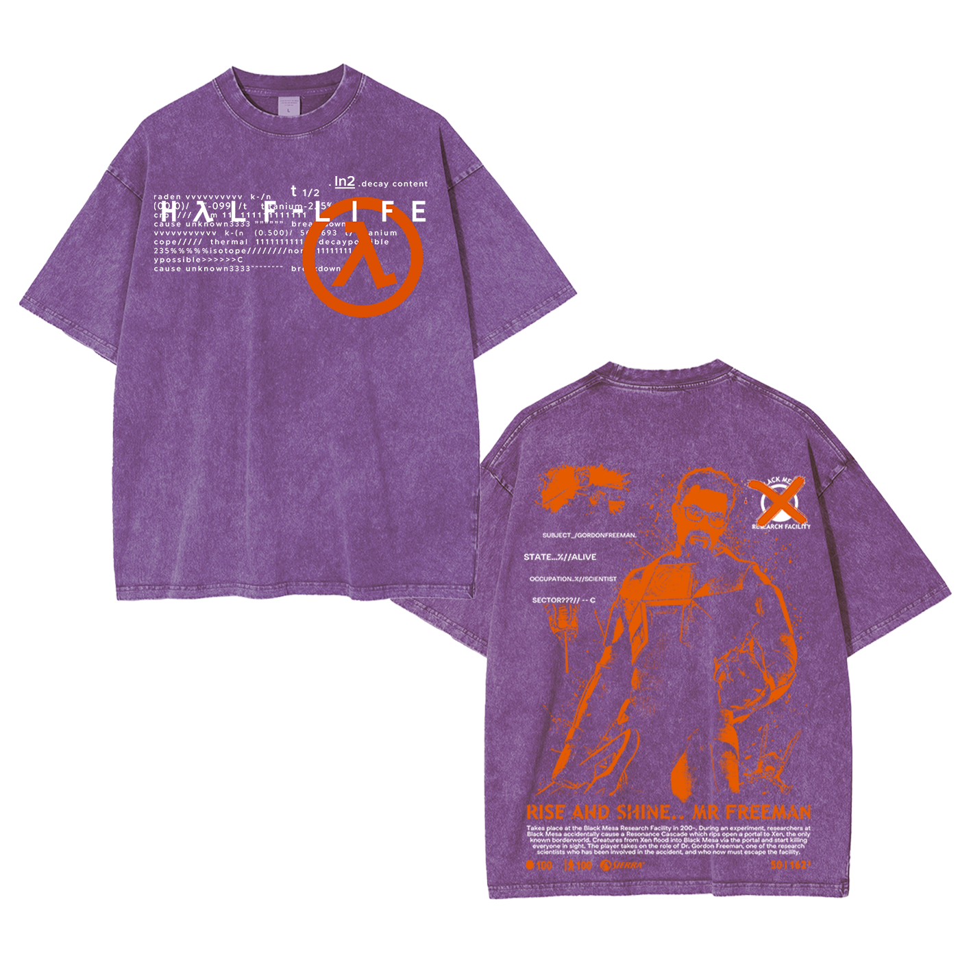 Half Life Oversized T-shirt/Crewneck/Hoodie