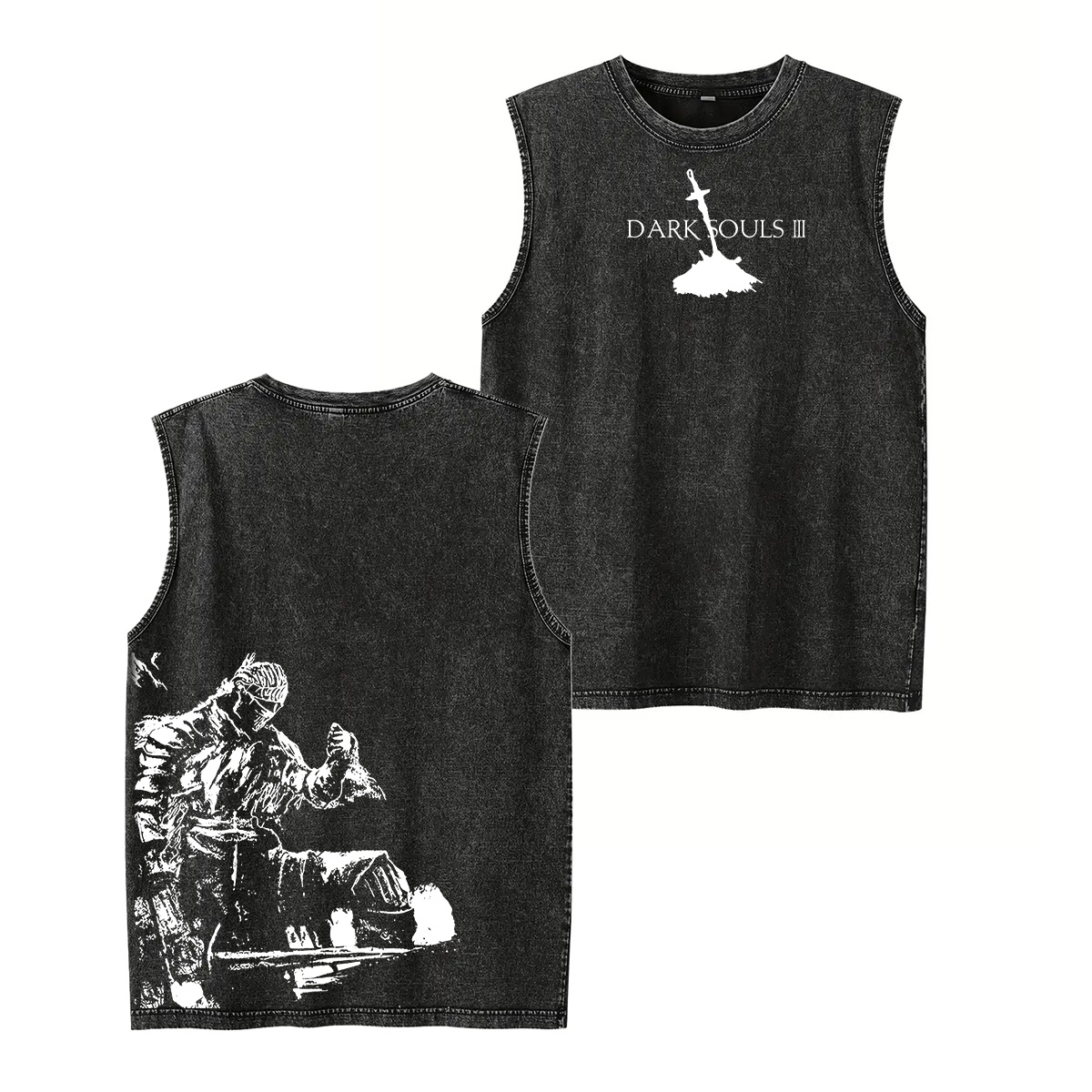 Dark Souls Unisex Washed Tank Top