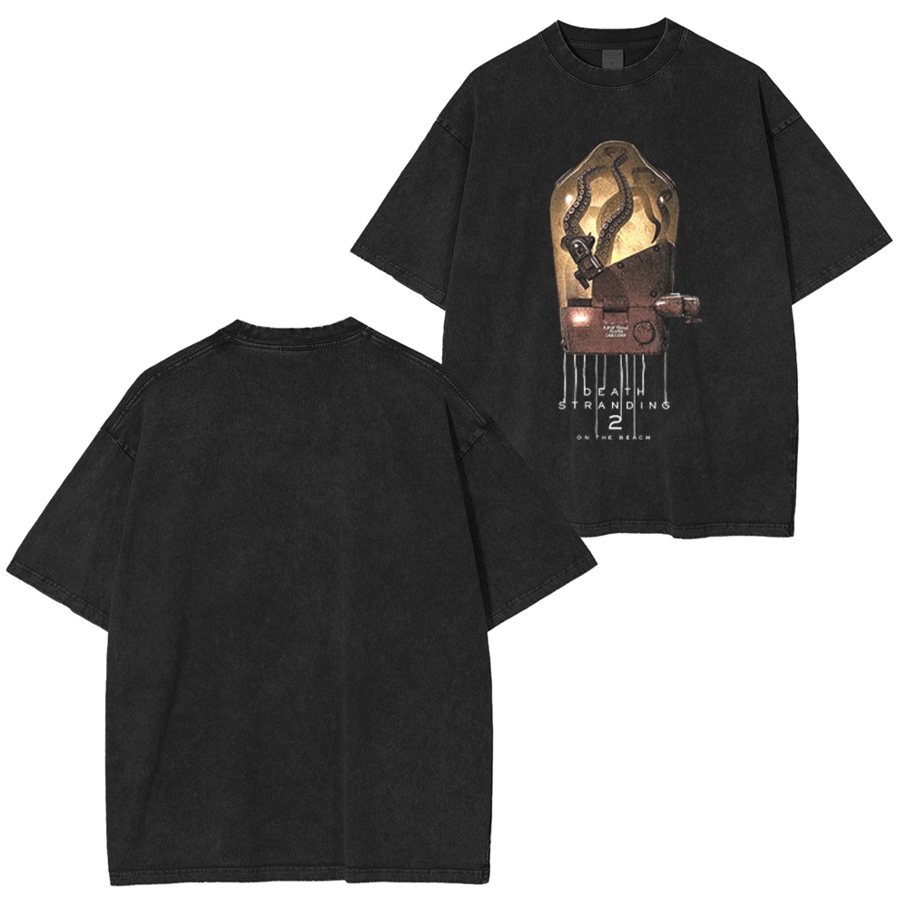 Death Stranding 2 Drawbridge Washed Unisex T-Shirt