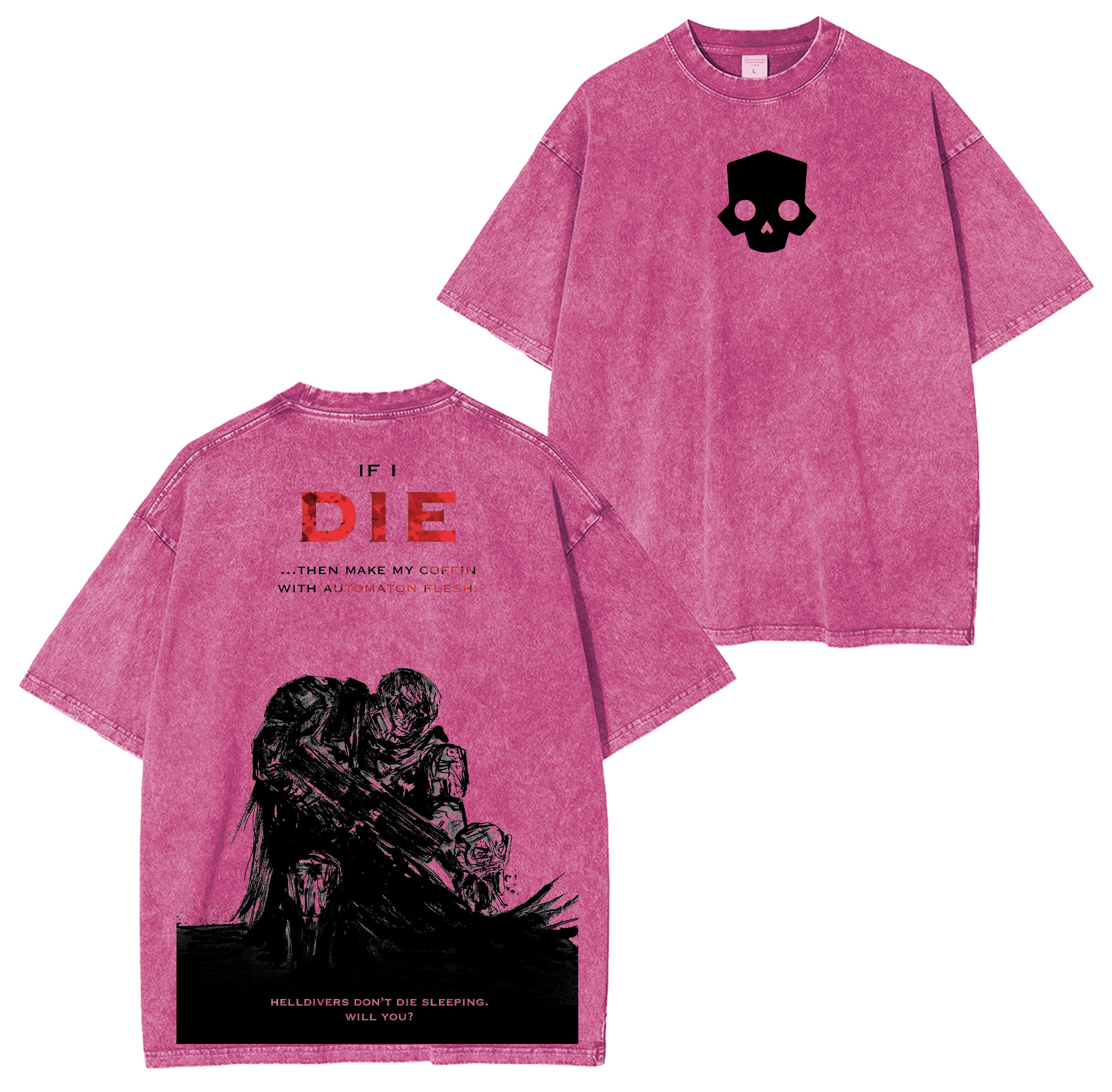 Helldivers 2  Washed T-shirt/Crewneck/Hoodie