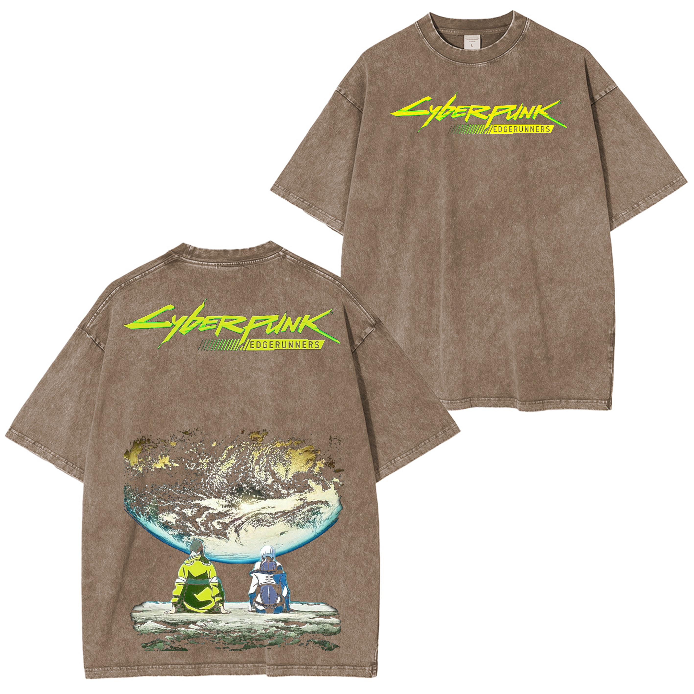 Cyberpunk Edgerunners Vintage Washed T-shirt/Crewneck/Hoodie