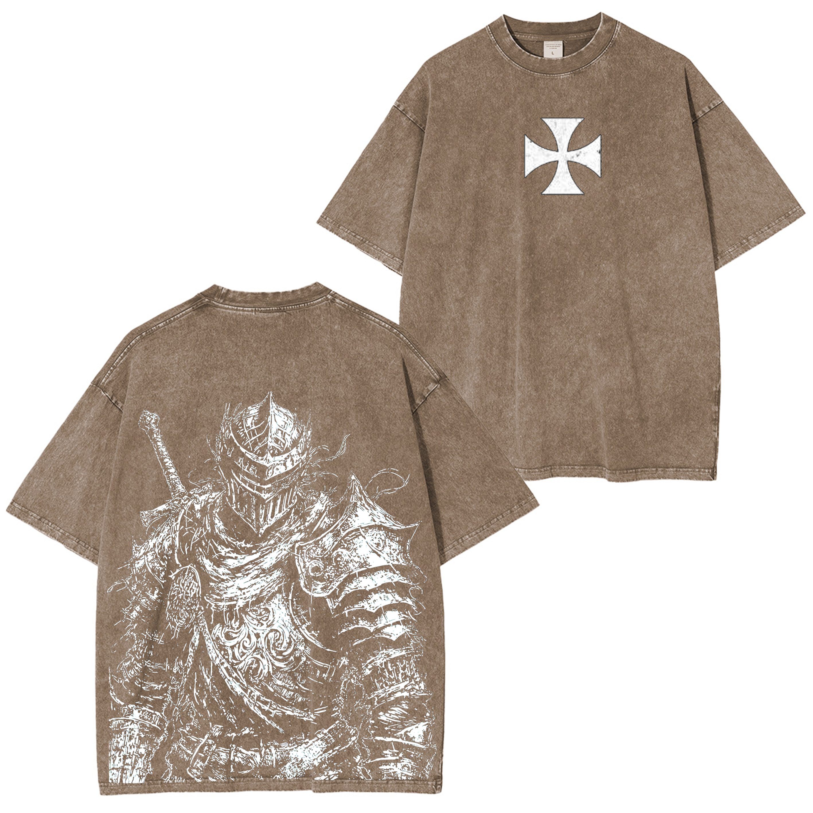 Crusader Knight Washed T-shirt/Crewneck/Hoodie