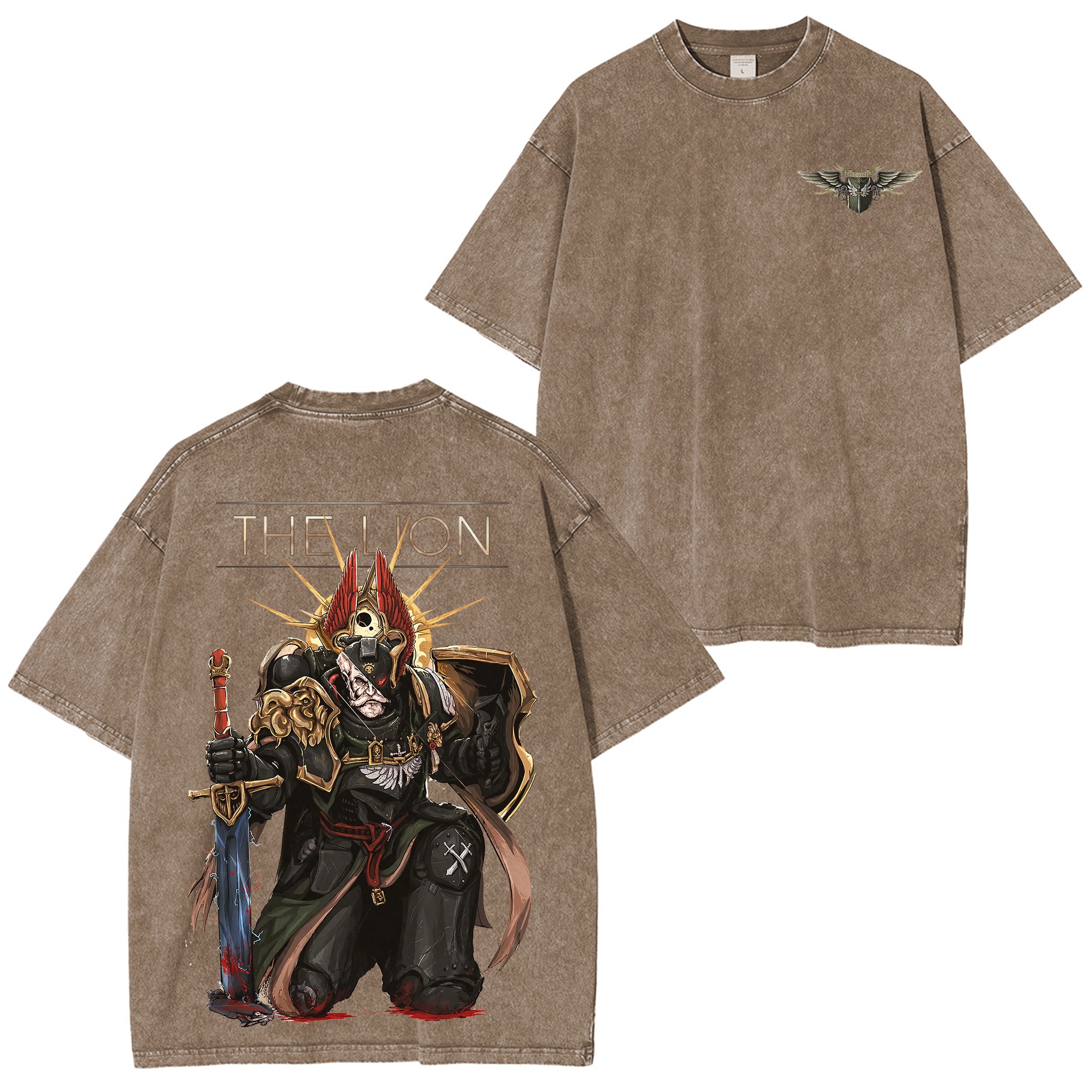 The lion,Warhammer 40k Washed T-shirt/Crewneck/Hoodie
