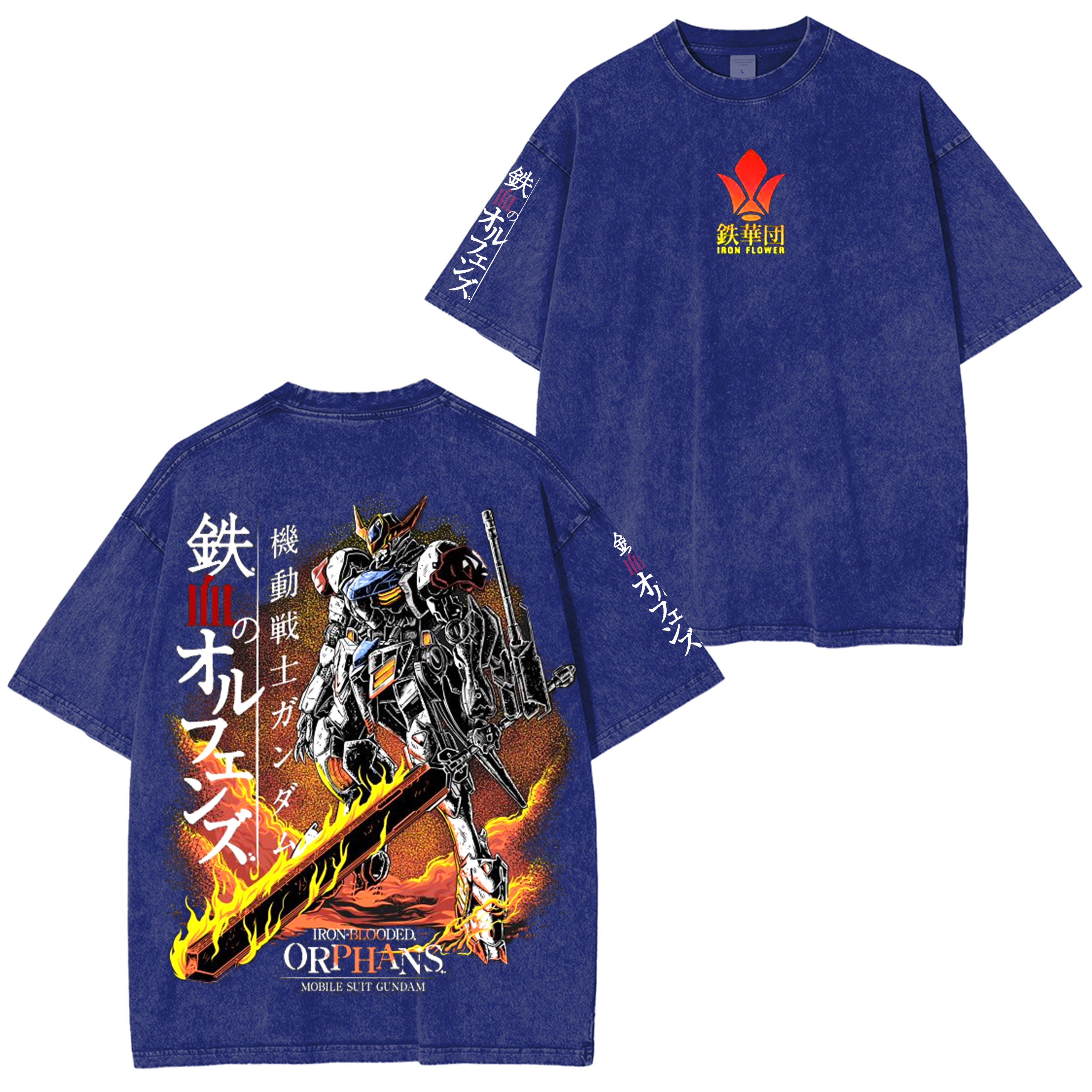 Barbatos Iron Blooded Orphans,Gundam Washed T-shirt/Crewneck/Hoodie