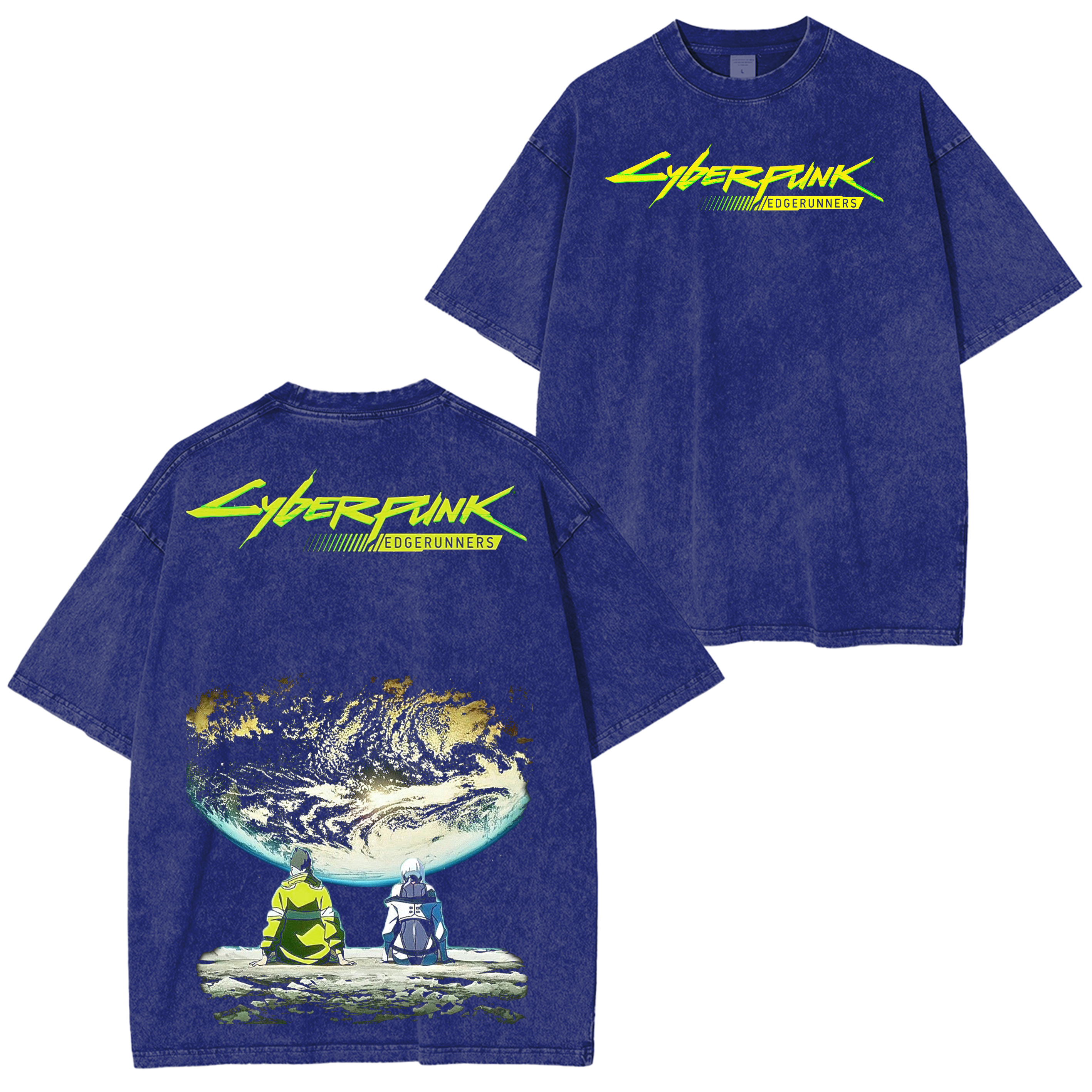 Cyberpunk Edgerunners Vintage Washed T-shirt/Crewneck/Hoodie