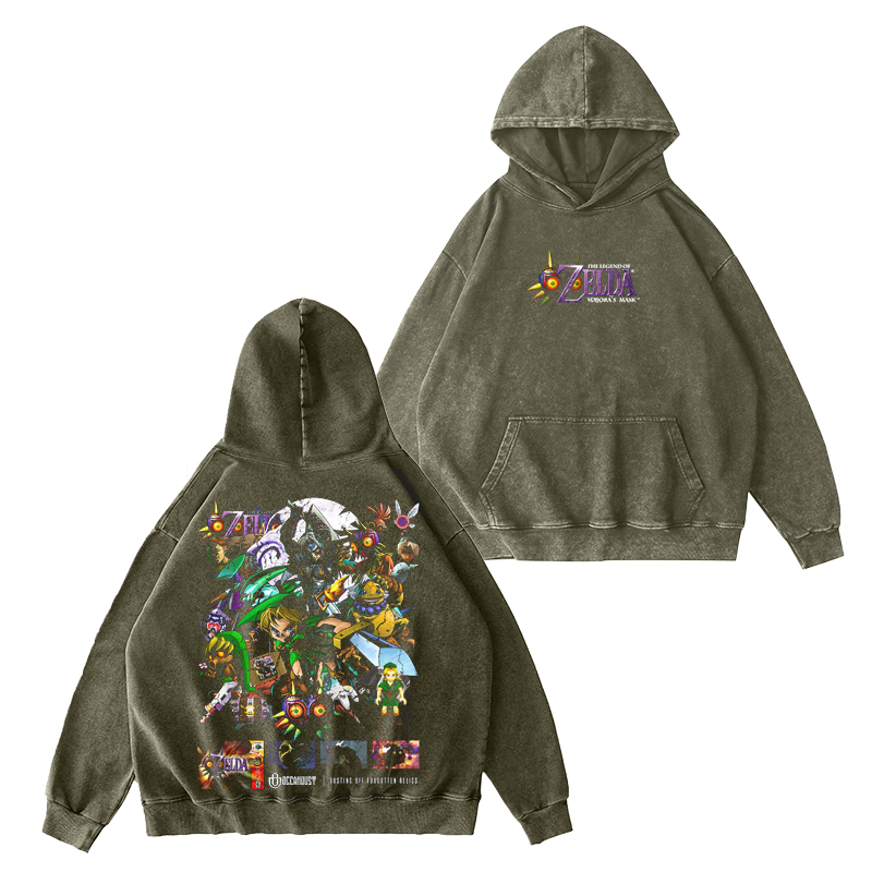 Zelda Majora's Mask Unisex Washed T-shirt/Crewneck/Hoodie
