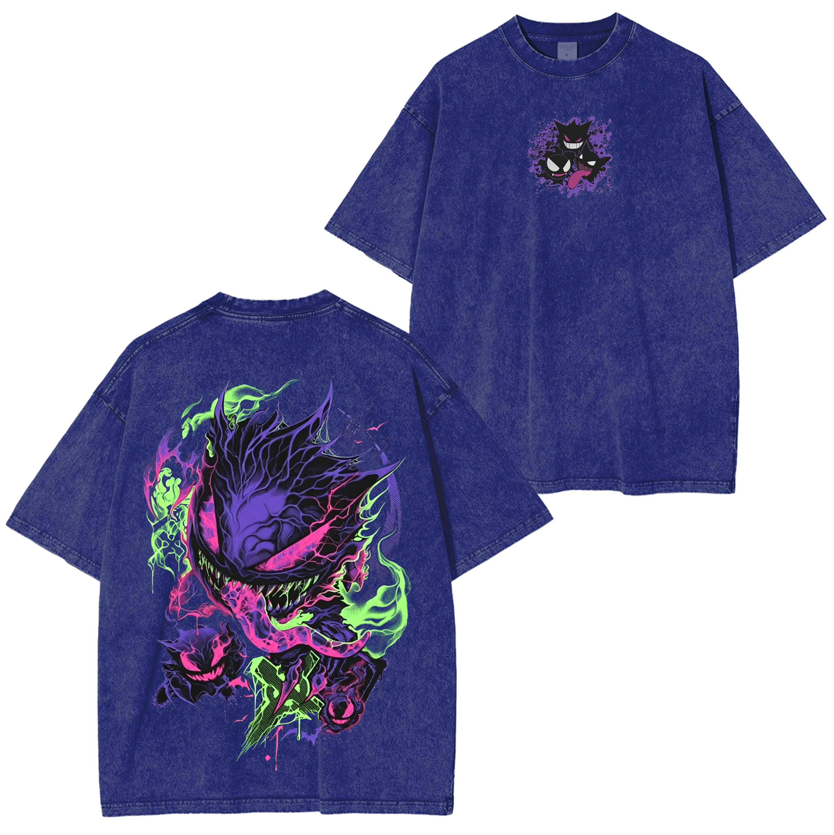 Gengar Pokemon Washed T-shirt/Crewneck/Hoodie