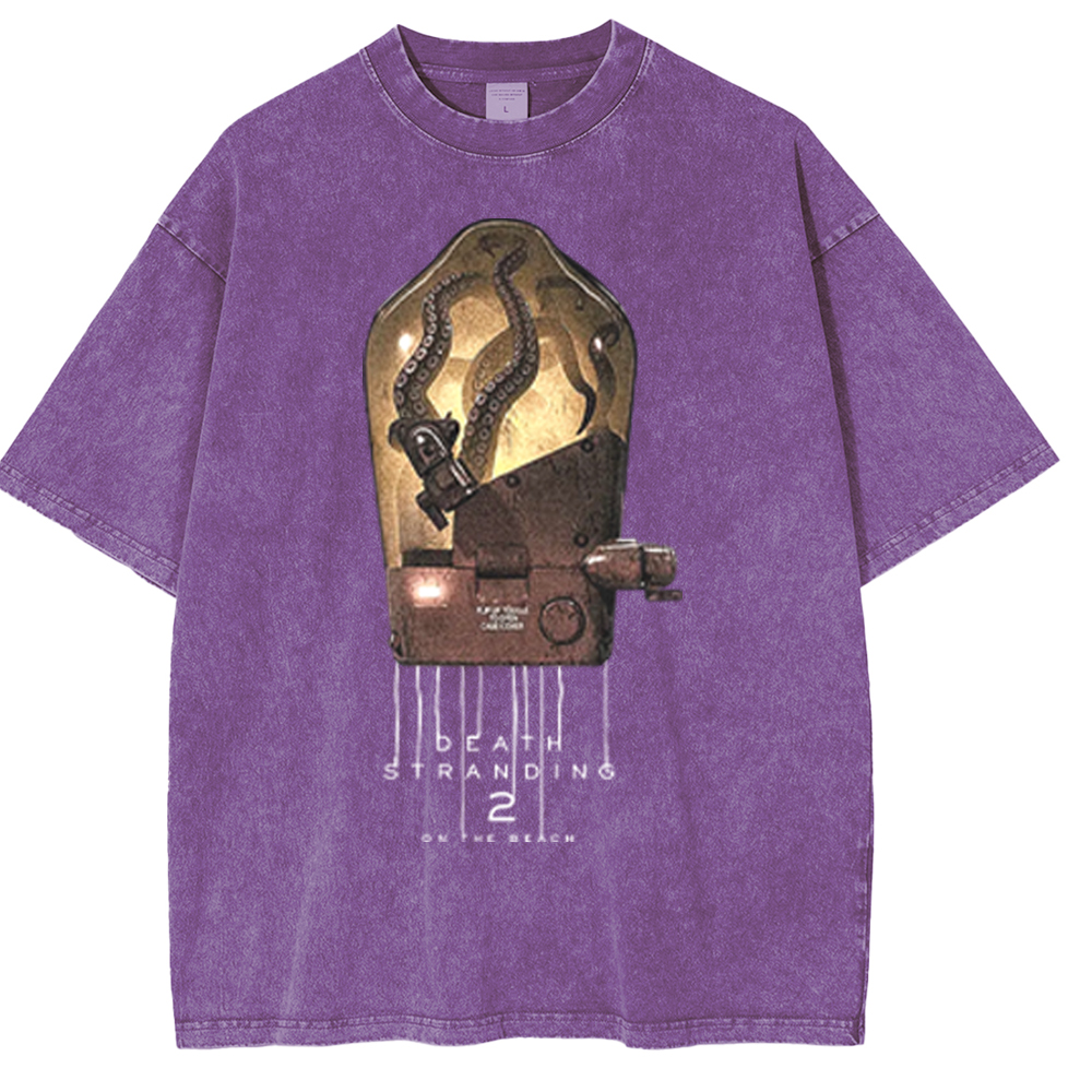 Death Stranding 2 Drawbridge Washed Unisex T-Shirt