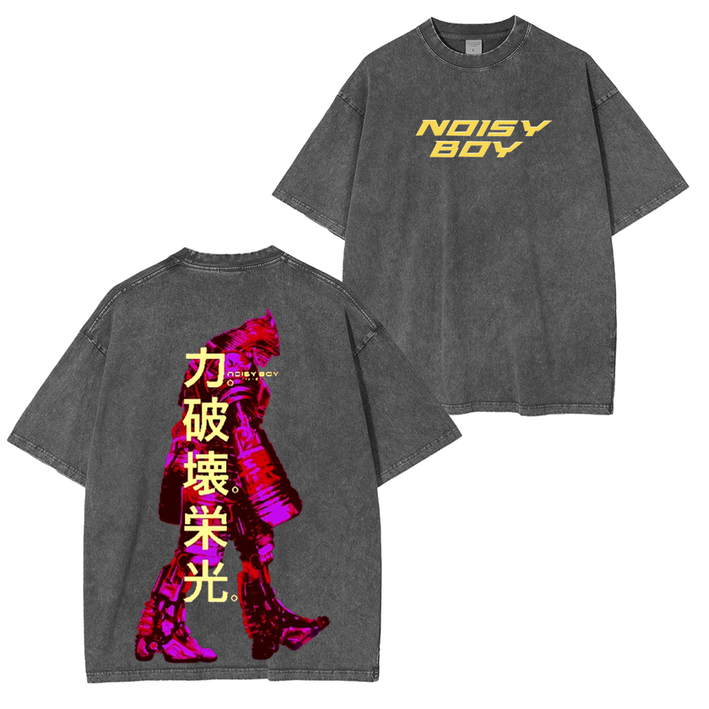 Noisy Boy Unisex Washed T-Shirt