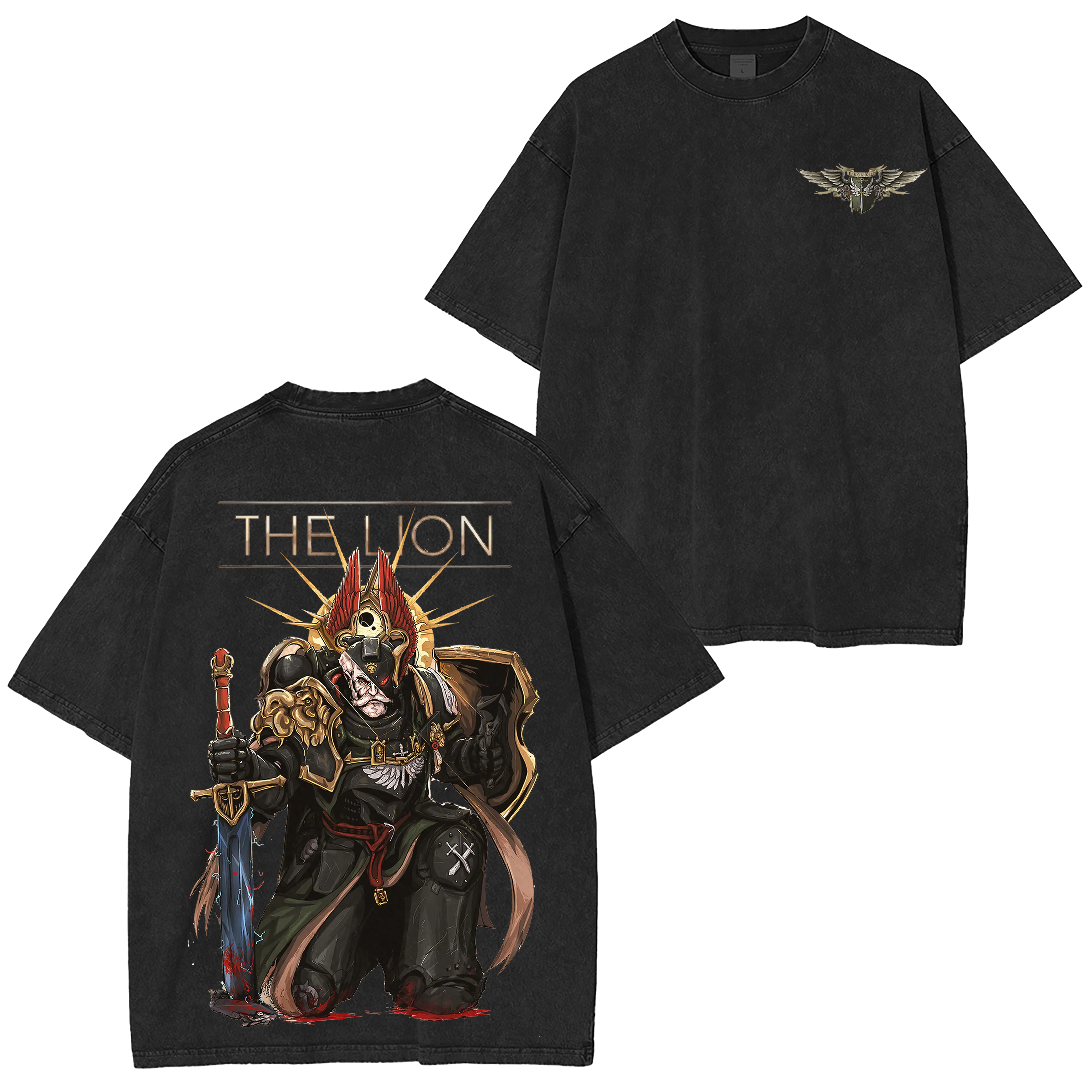 The lion,Warhammer 40k Washed T-shirt/Crewneck/Hoodie