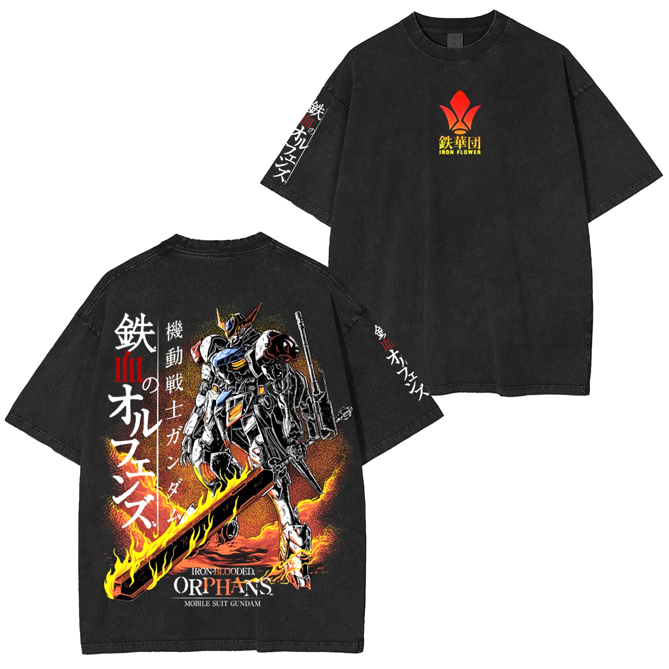 Barbatos Iron Blooded Orphans,Gundam Washed T-shirt/Crewneck/Hoodie