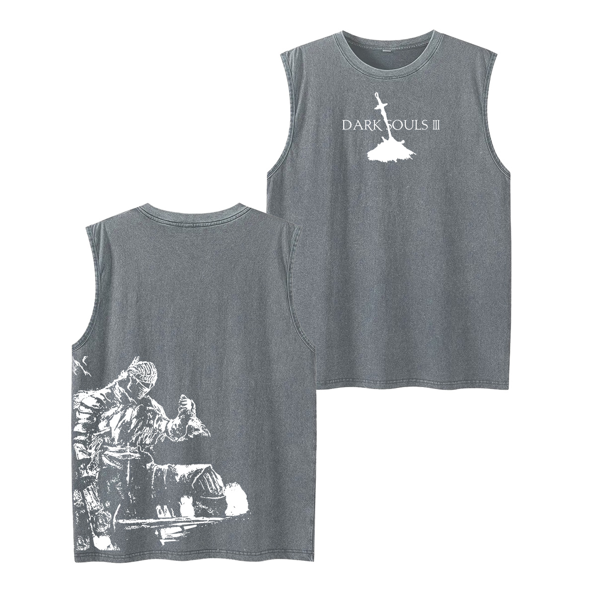 Dark Souls Unisex Washed Tank Top