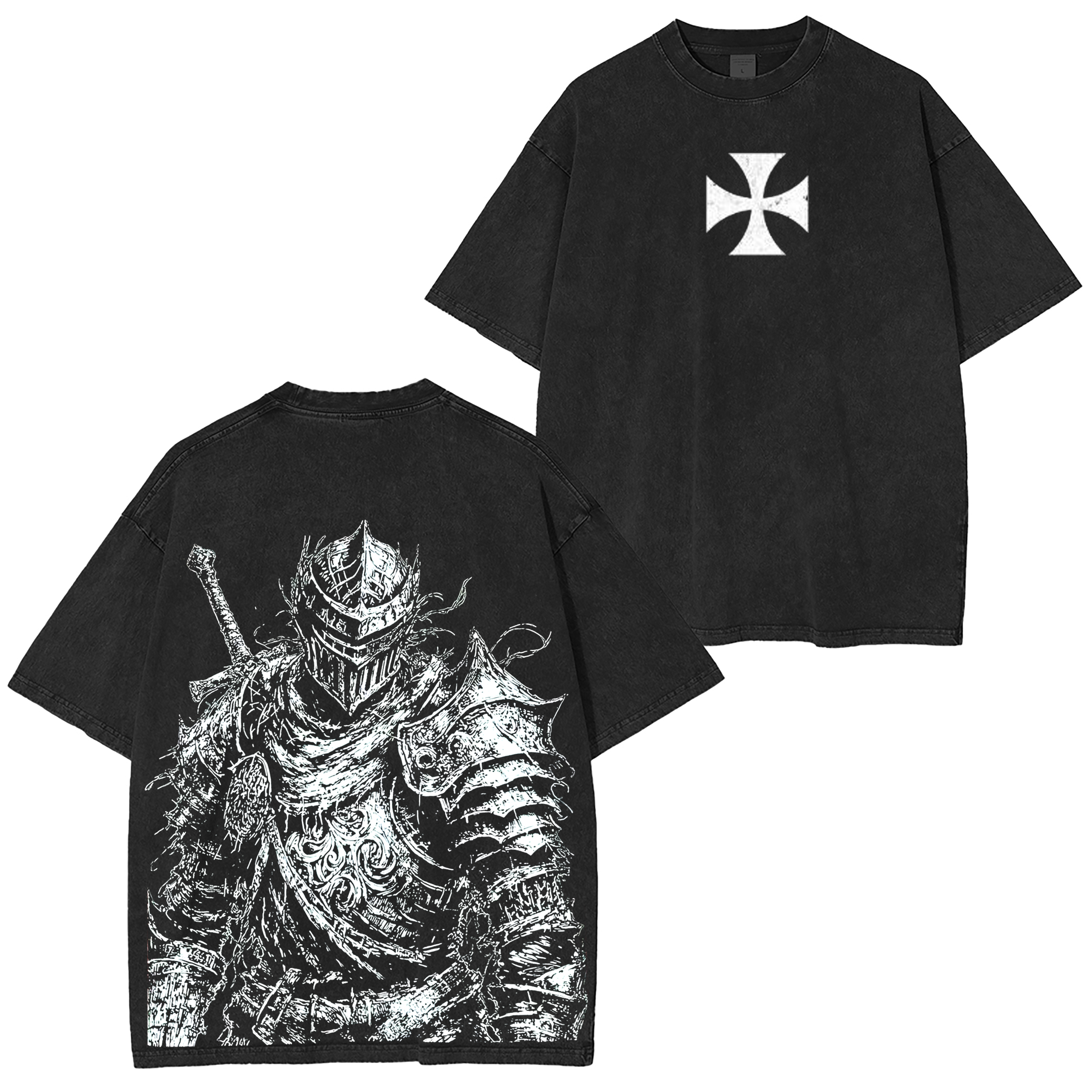 Crusader Knight Washed T-shirt/Crewneck/Hoodie