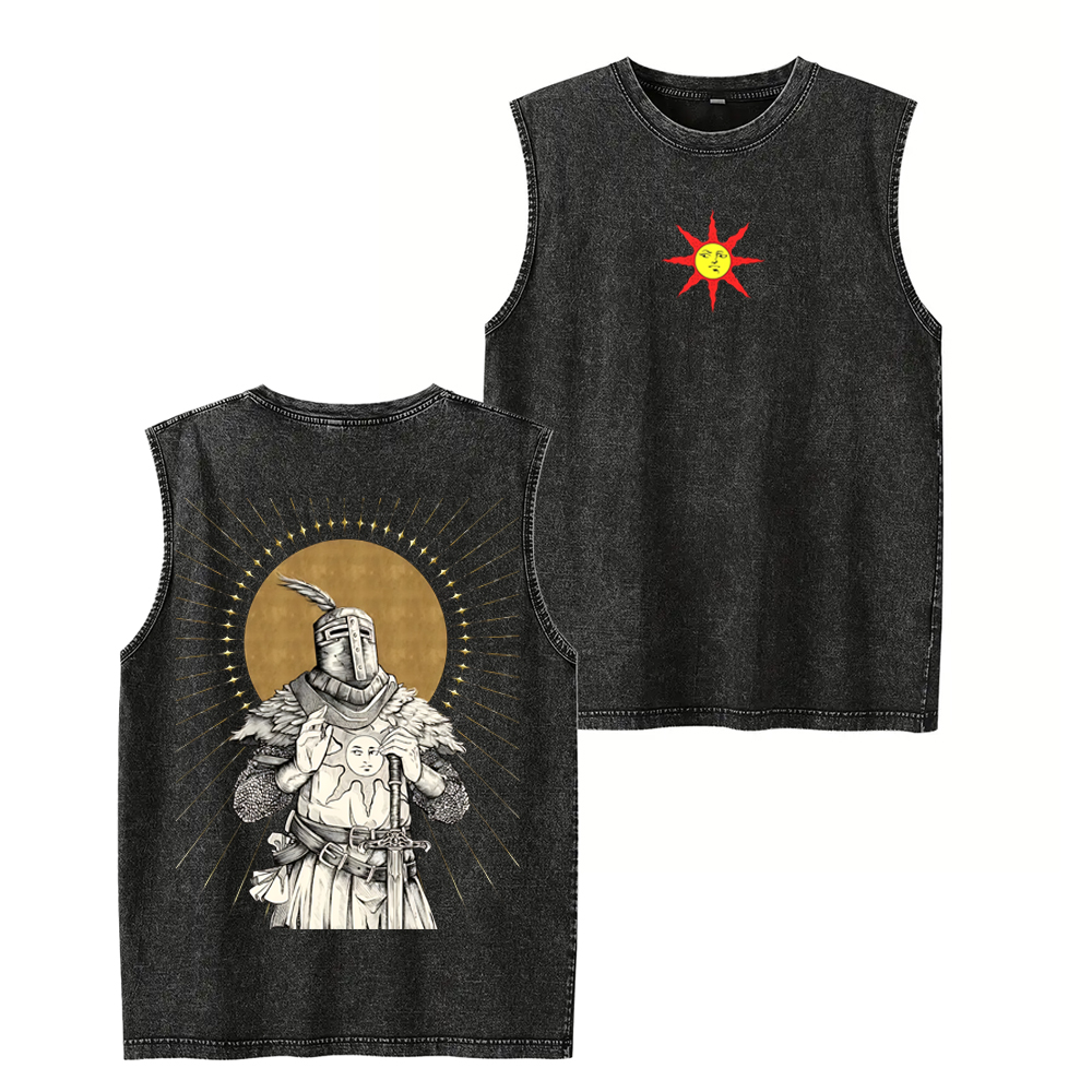 Praise The Sun Unisex Washed Tank Top