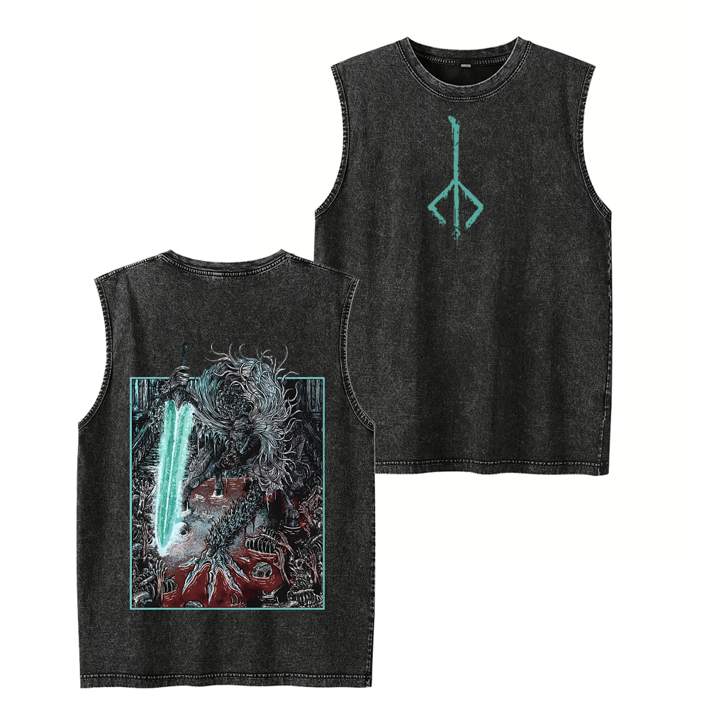 BLOODBORNE LUDWIG THE ACCURSED HOLY BLADE GRIM Unisex Washed Tank Top