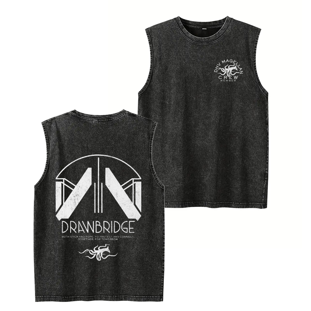 Death Stranding 2 - DHV MAGELLAN Crew Member Unisex Washed Tank Top