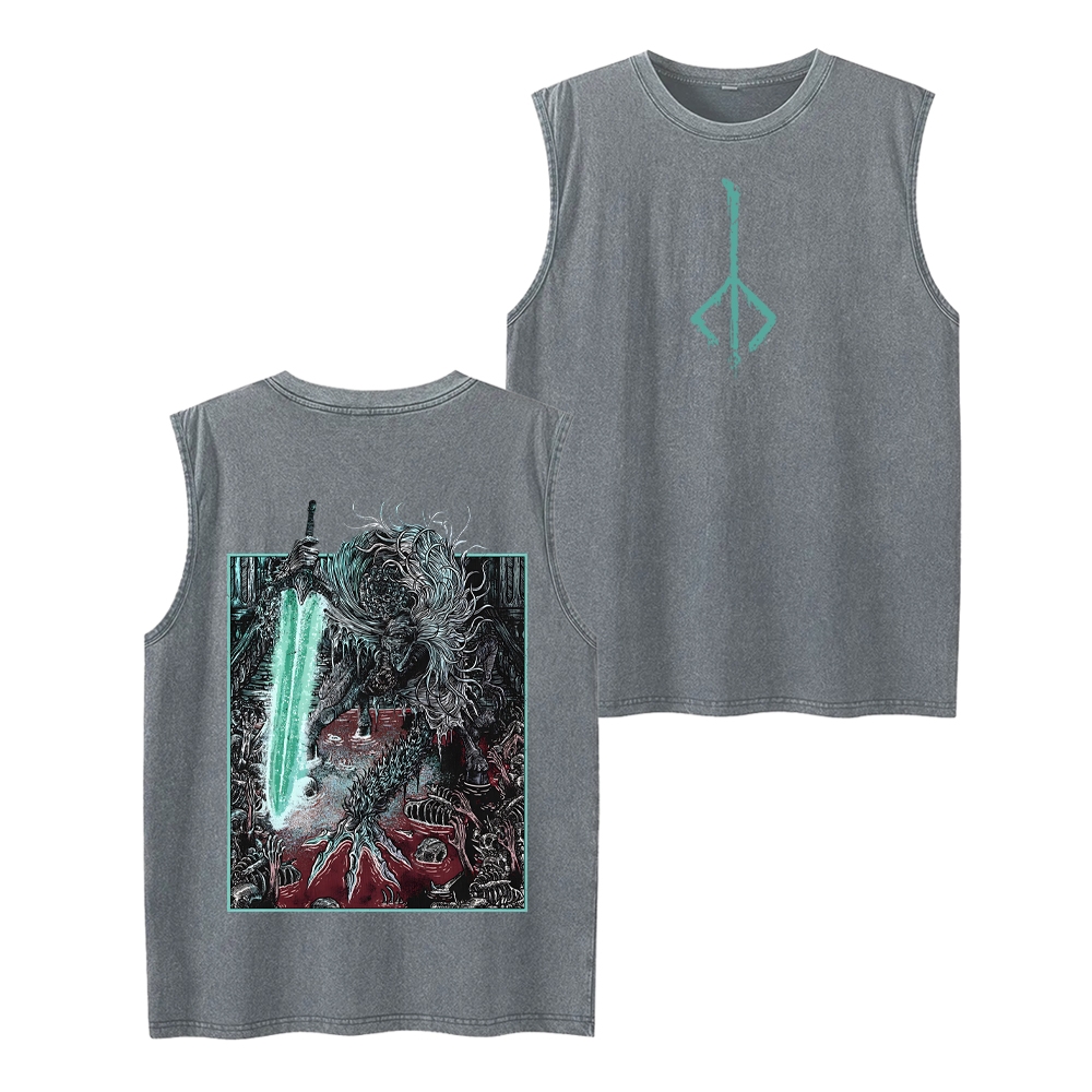 BLOODBORNE LUDWIG THE ACCURSED HOLY BLADE GRIM Unisex Washed Tank Top