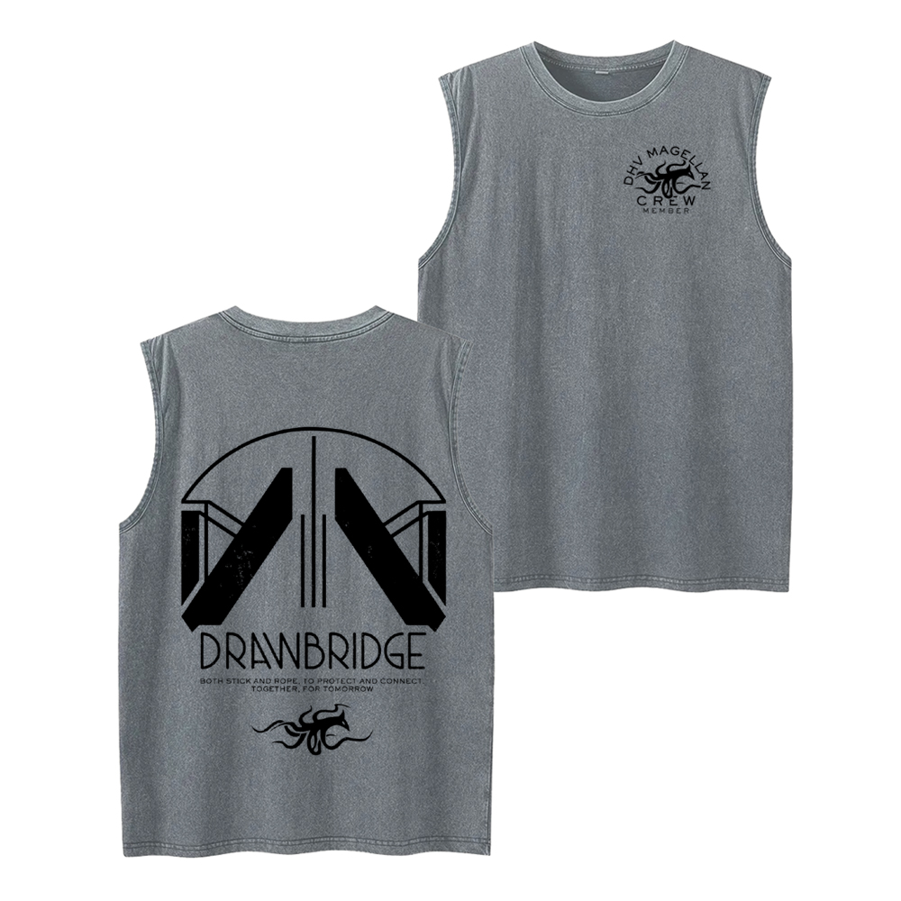 Death Stranding 2 - DHV MAGELLAN Crew Member Unisex Washed Tank Top