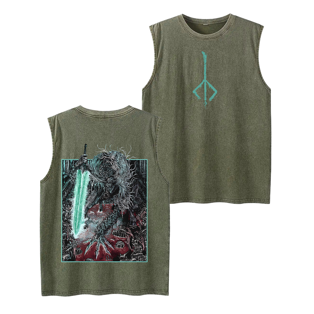 BLOODBORNE LUDWIG THE ACCURSED HOLY BLADE GRIM Unisex Washed Tank Top