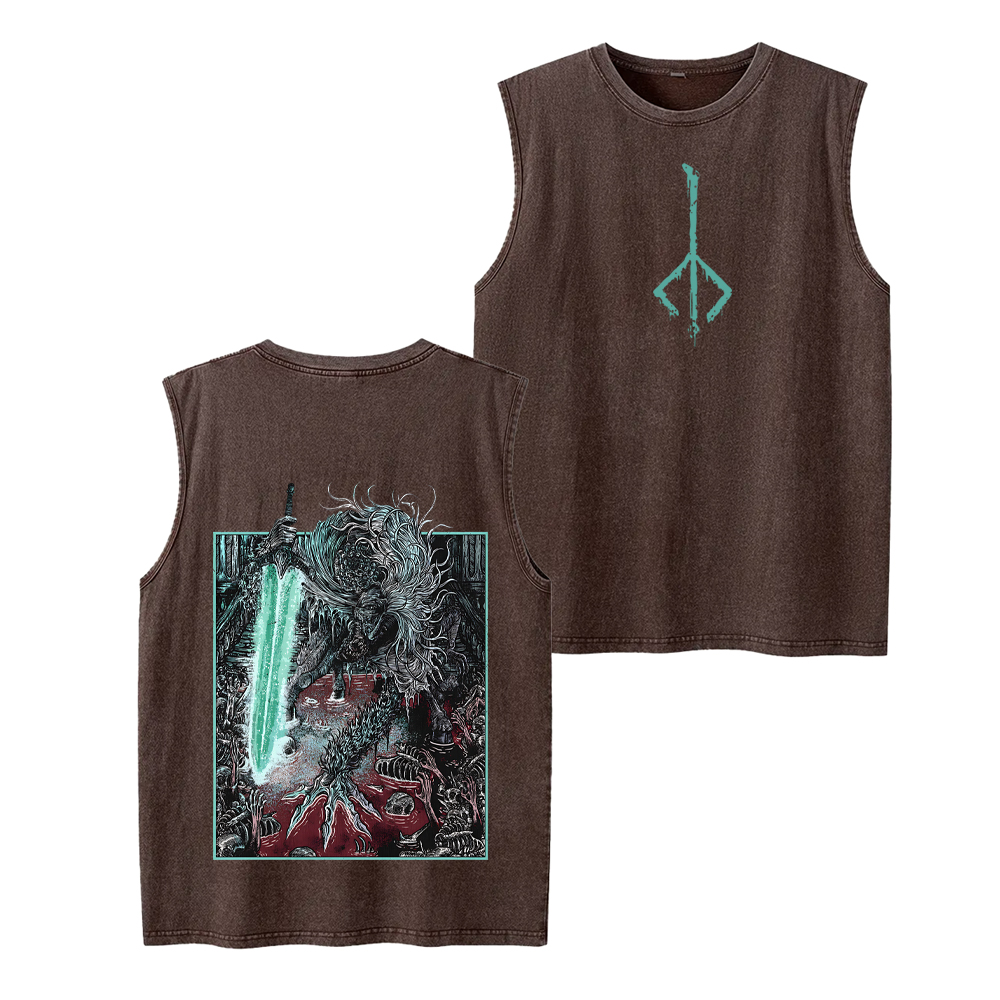 BLOODBORNE LUDWIG THE ACCURSED HOLY BLADE GRIM Unisex Washed Tank Top