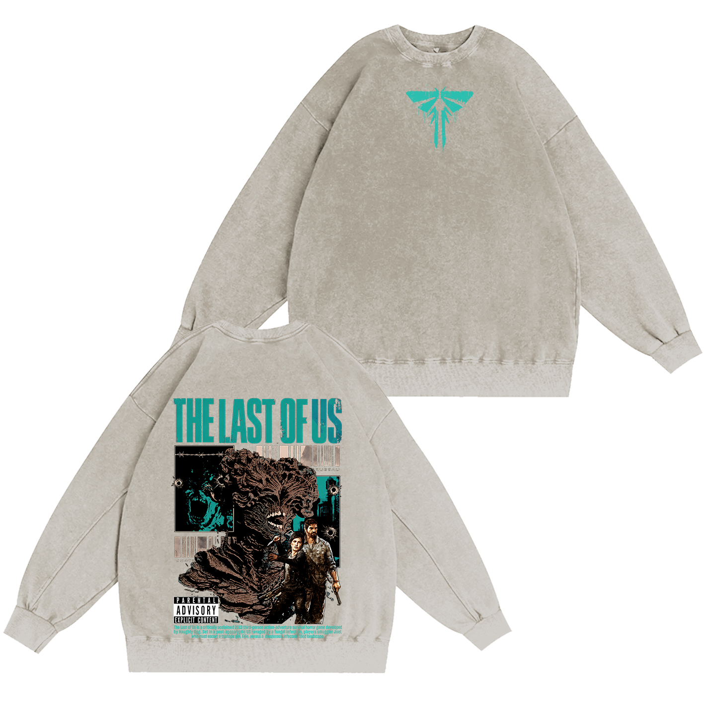 The Last Of Us Unisex Washed Unisex Washed T-shirt/Crewneck/Hoodie