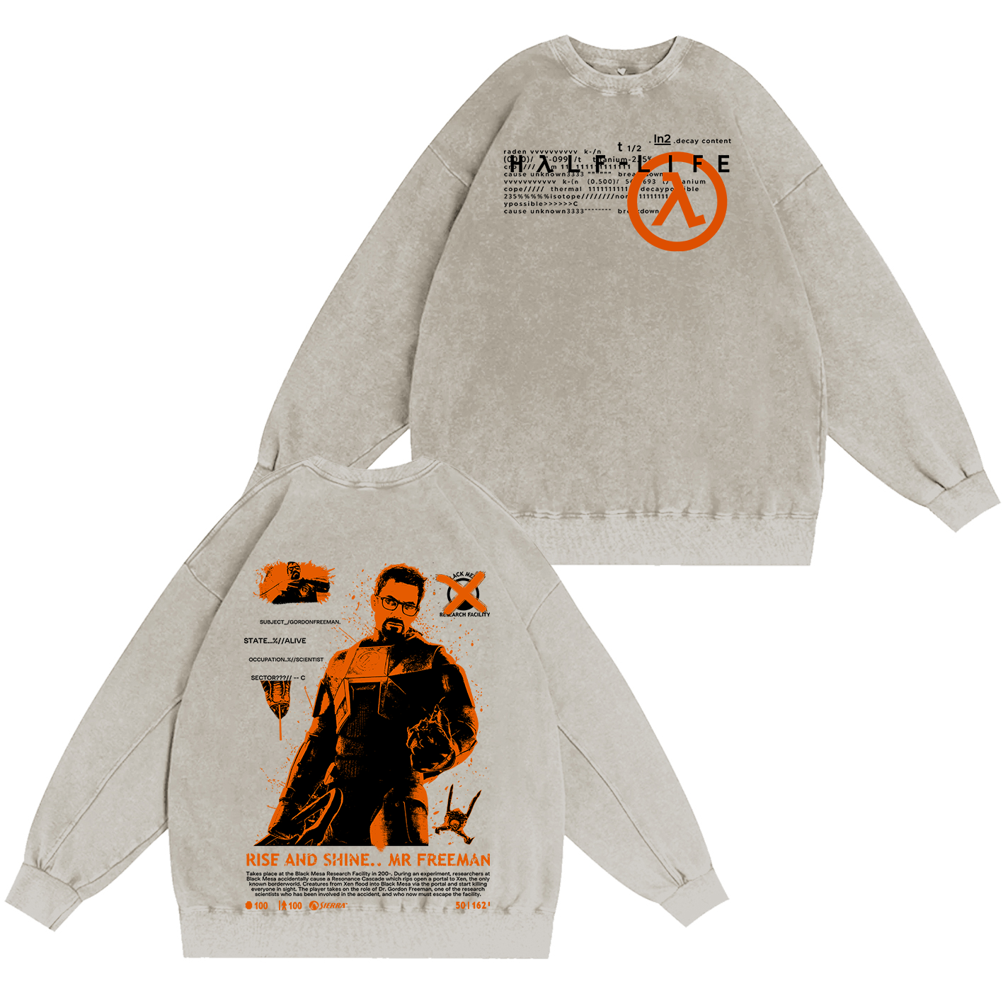 Half Life Oversized T-shirt/Crewneck/Hoodie