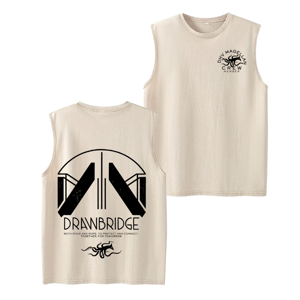 Death Stranding 2 - DHV MAGELLAN Crew Member Unisex Washed Tank Top