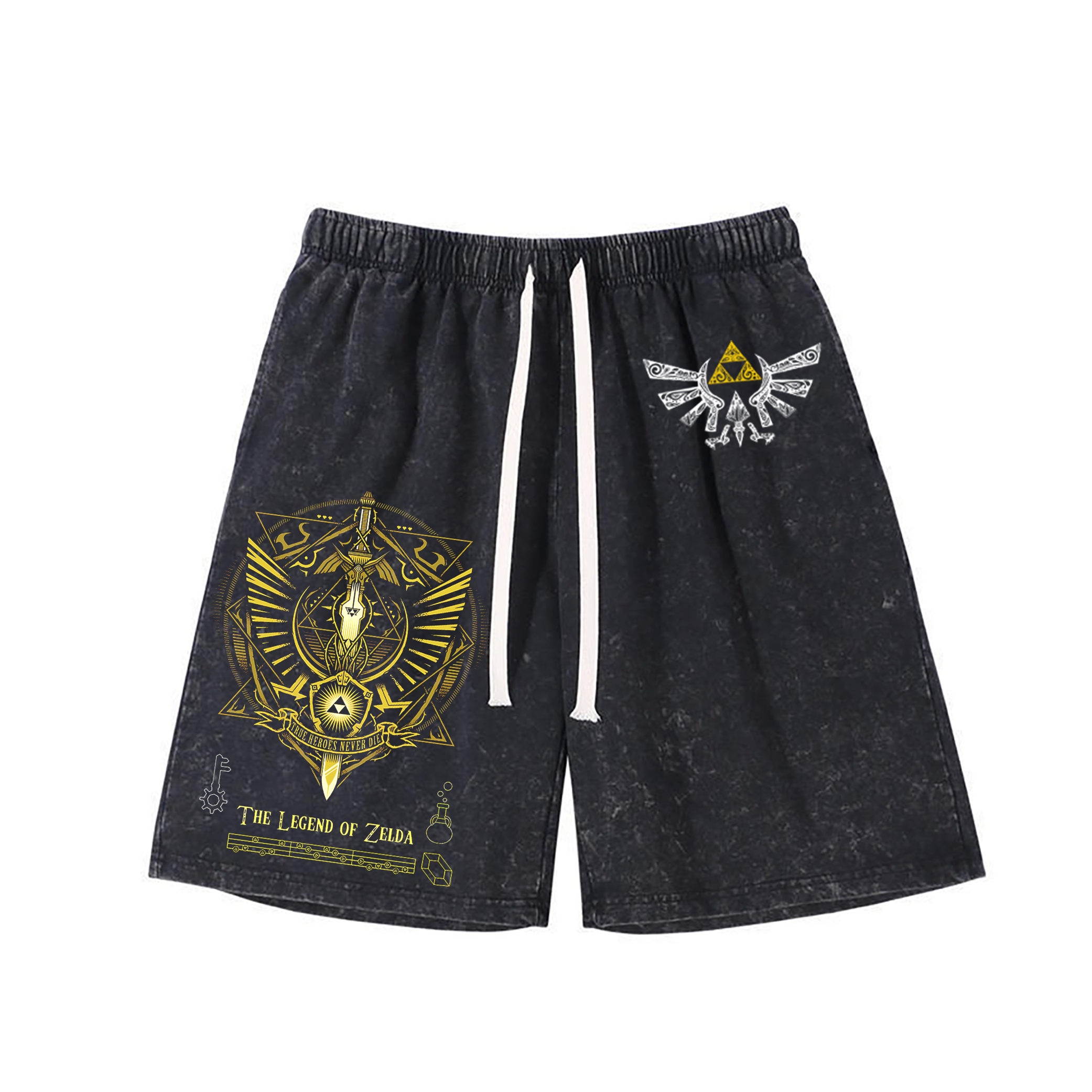The Legend of Zelda  Washed Shorts Loose Sports Shorts